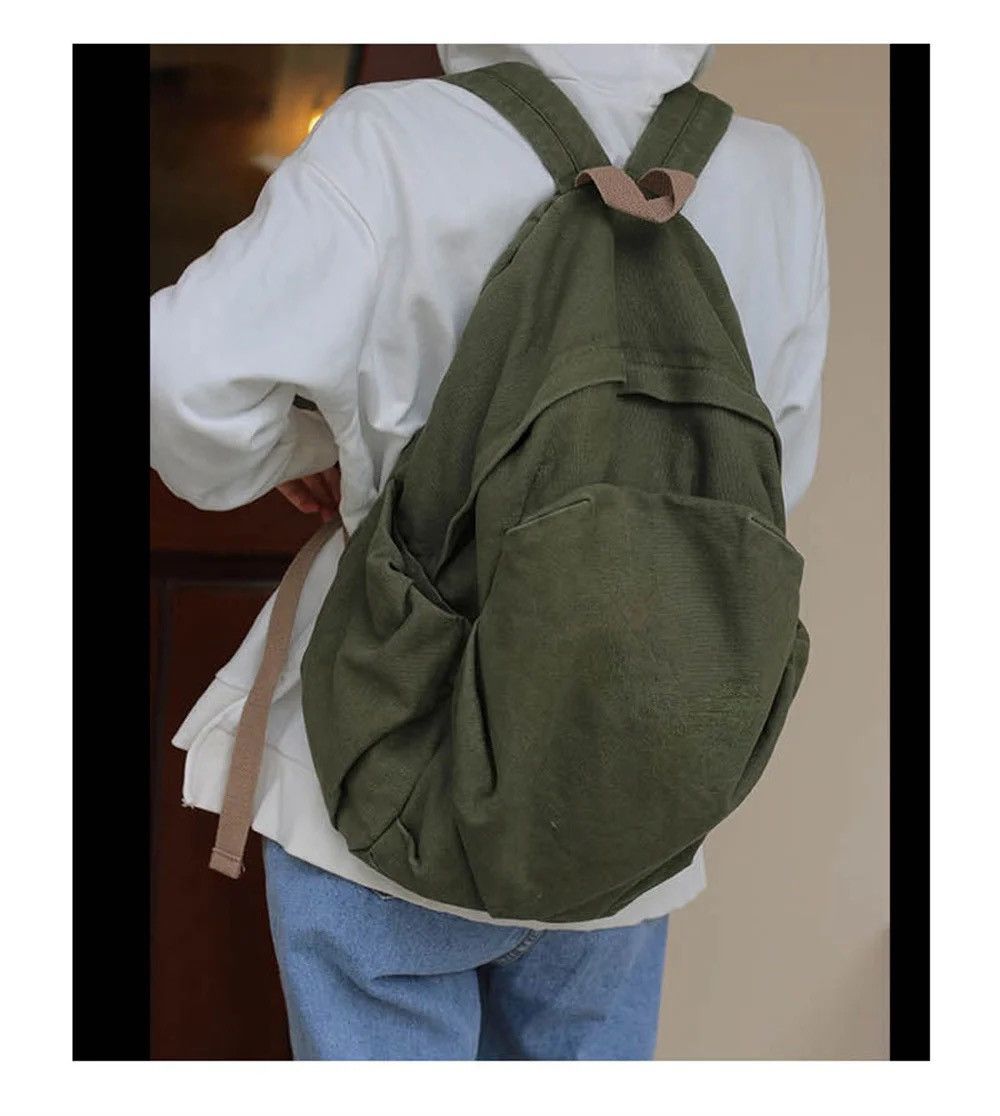 Japanese Brand Casual Simplicity Versatile Backpack Size ONE SIZE - 1 Thumbnail