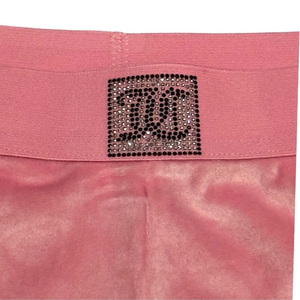 Juicy Couture JUICY COUTURE CLASSIC PINK VELOUR TRACK PANTS SZ M BNWOT Size 28" / US 6 / IT 42 - 4 Thumbnail
