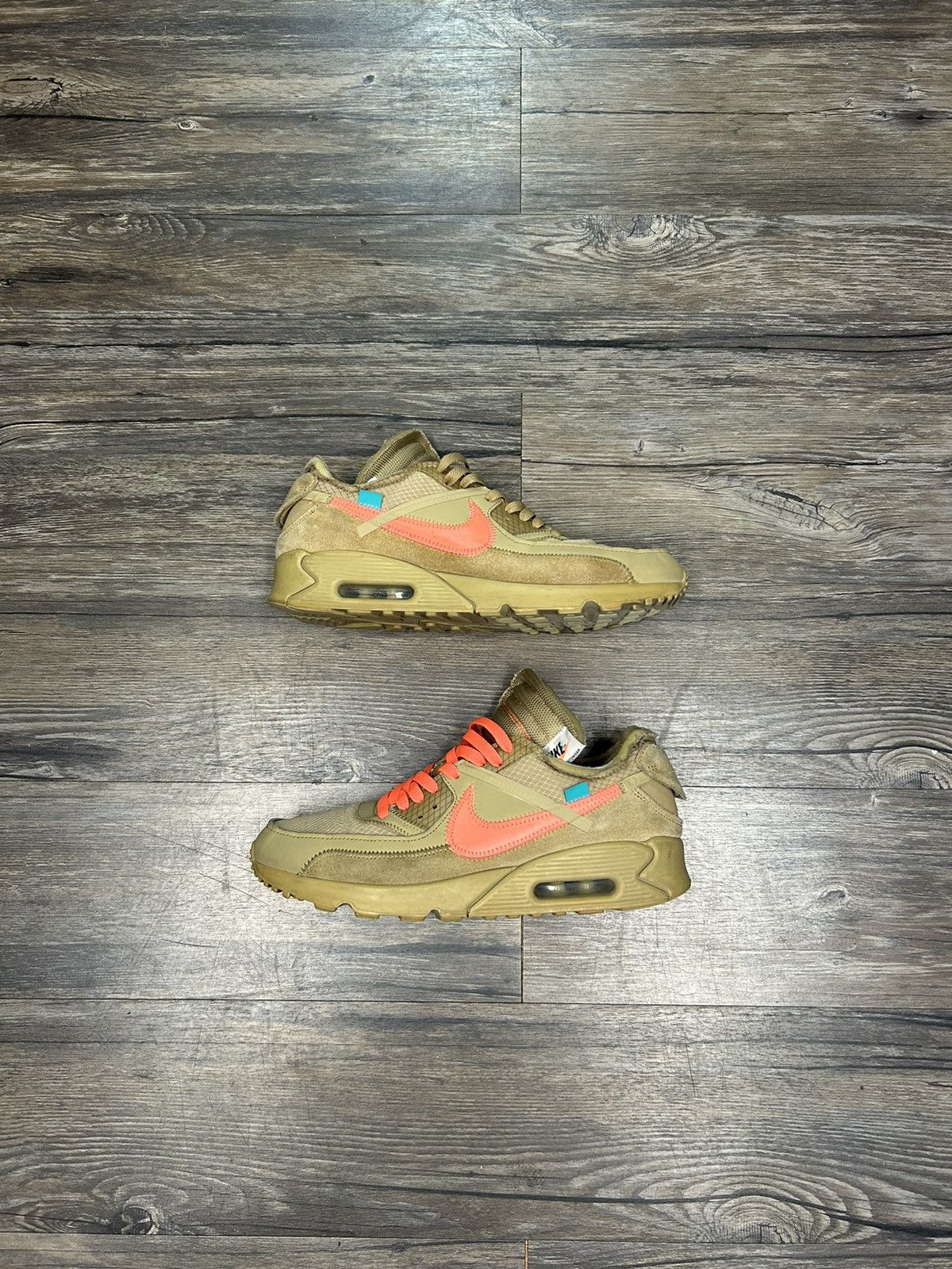 Nike × Off-White Nike x Off-White x Air Max 90 ‘Desert Ore’ Size US 10 / EU 43 - 2 Thumbnail