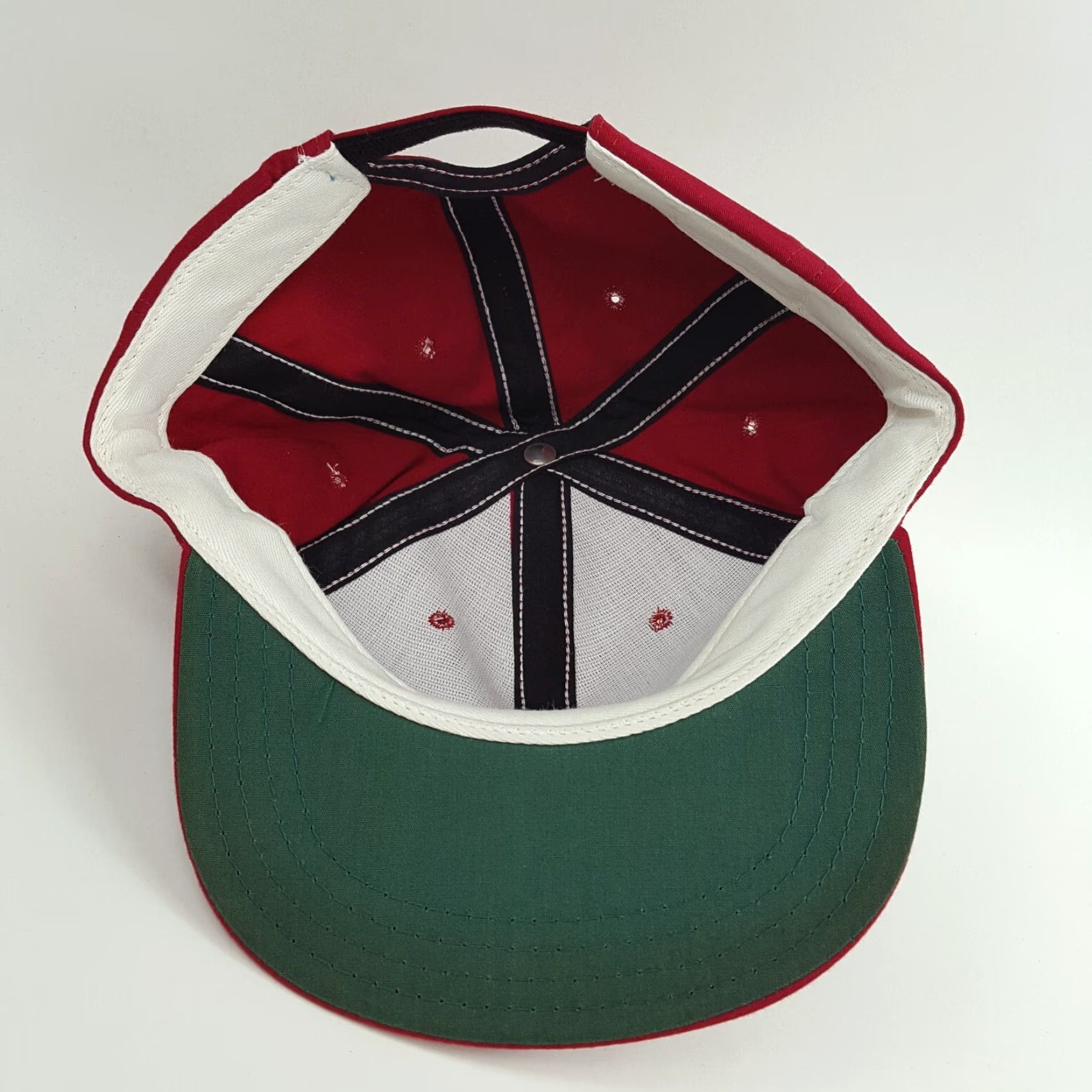 Vintage VINTAGE Town Talk Hat Baseball Cap Twill Red Adjustable Strap 90s Size ONE SIZE - 5 Thumbnail