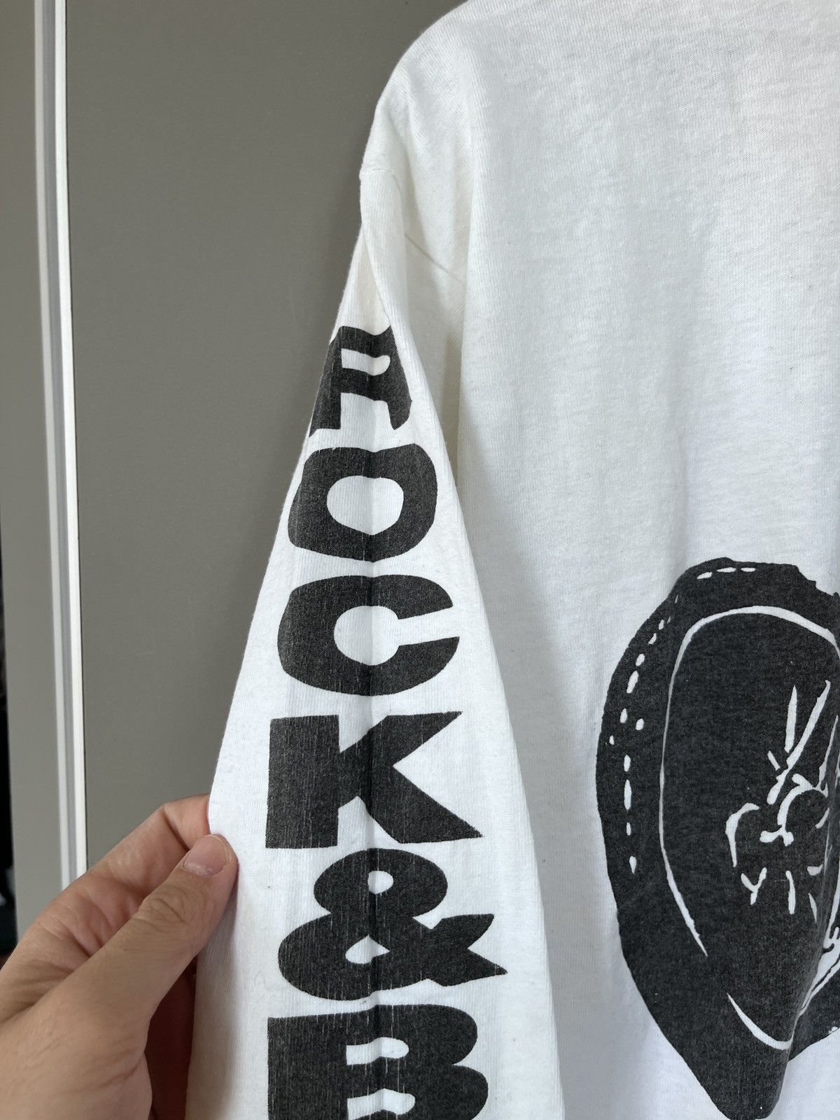 Vintage Vintage Rock&Blues Biker White Long Sleeve T-shirt Size US L / EU 52-54 / 3 - 6 Thumbnail