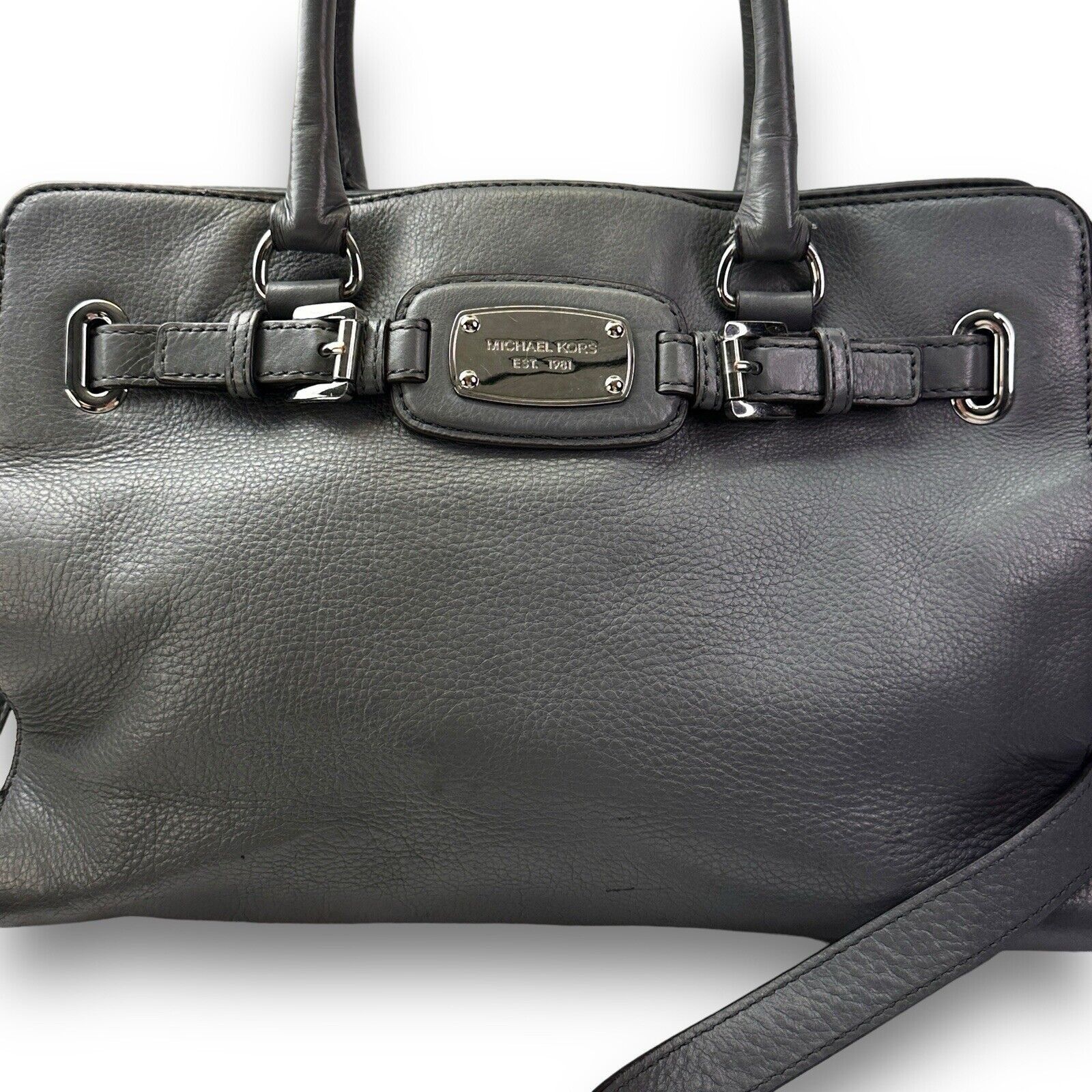 Michael Kors Michael Kors Hamilton Satchel Tote Shoulder Strap Gray 1981 Size ONE SIZE - 3 Thumbnail