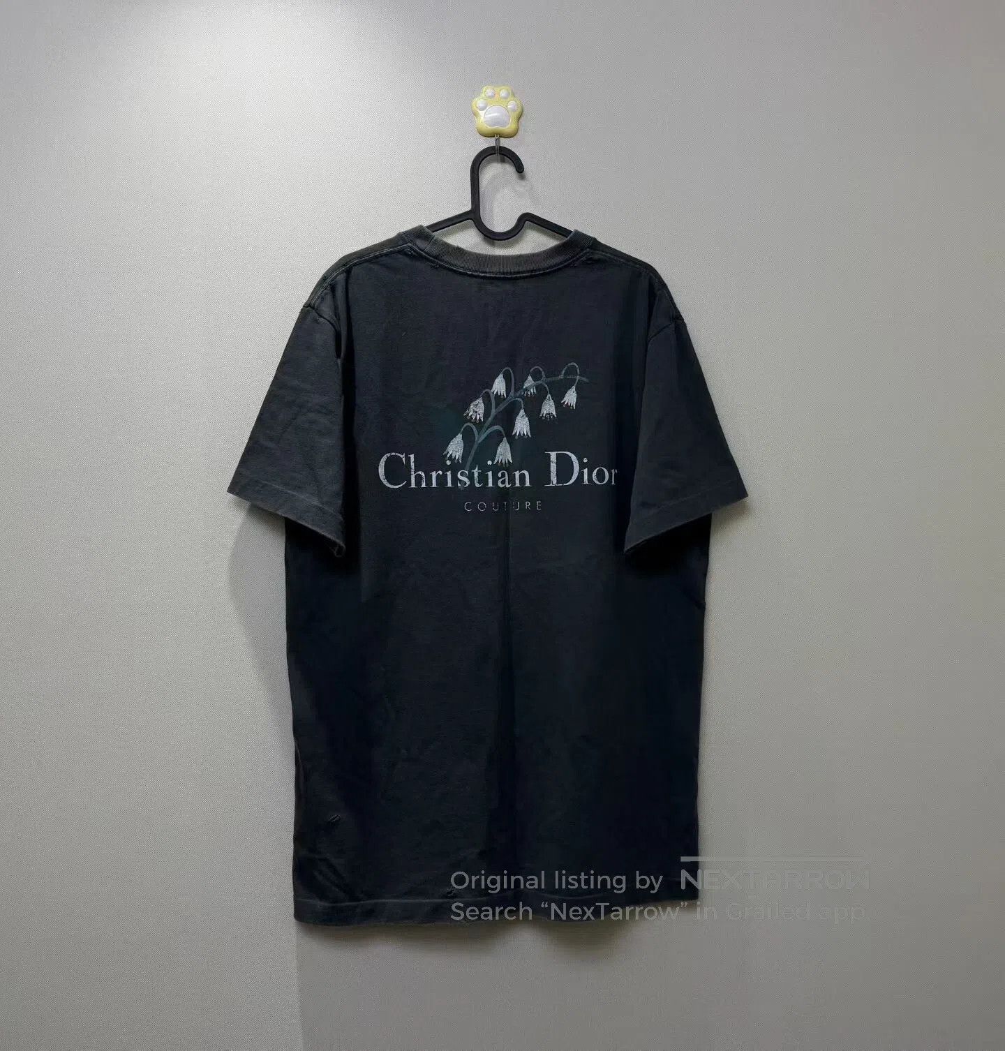 Dior Dior Black Gray Bluebell Washed Slogan Short Sleeve| Size US M / EU 48-50 / 2 - 4 Thumbnail