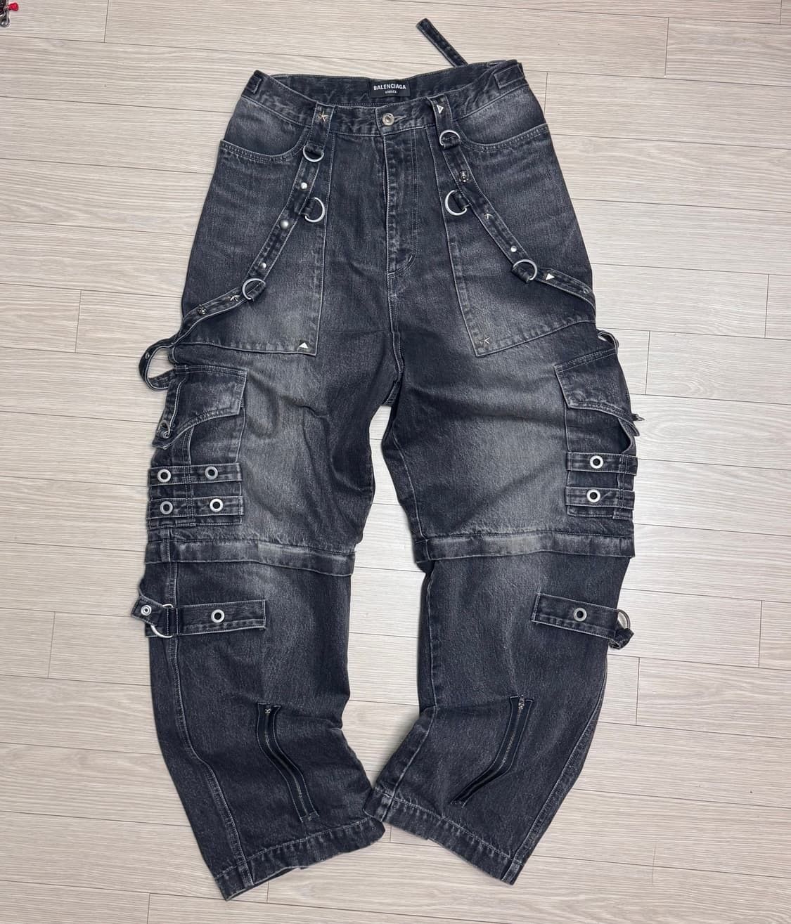 Balenciaga Balenciaga SS22 Raver Denim Baggy Pant Black | Grailed