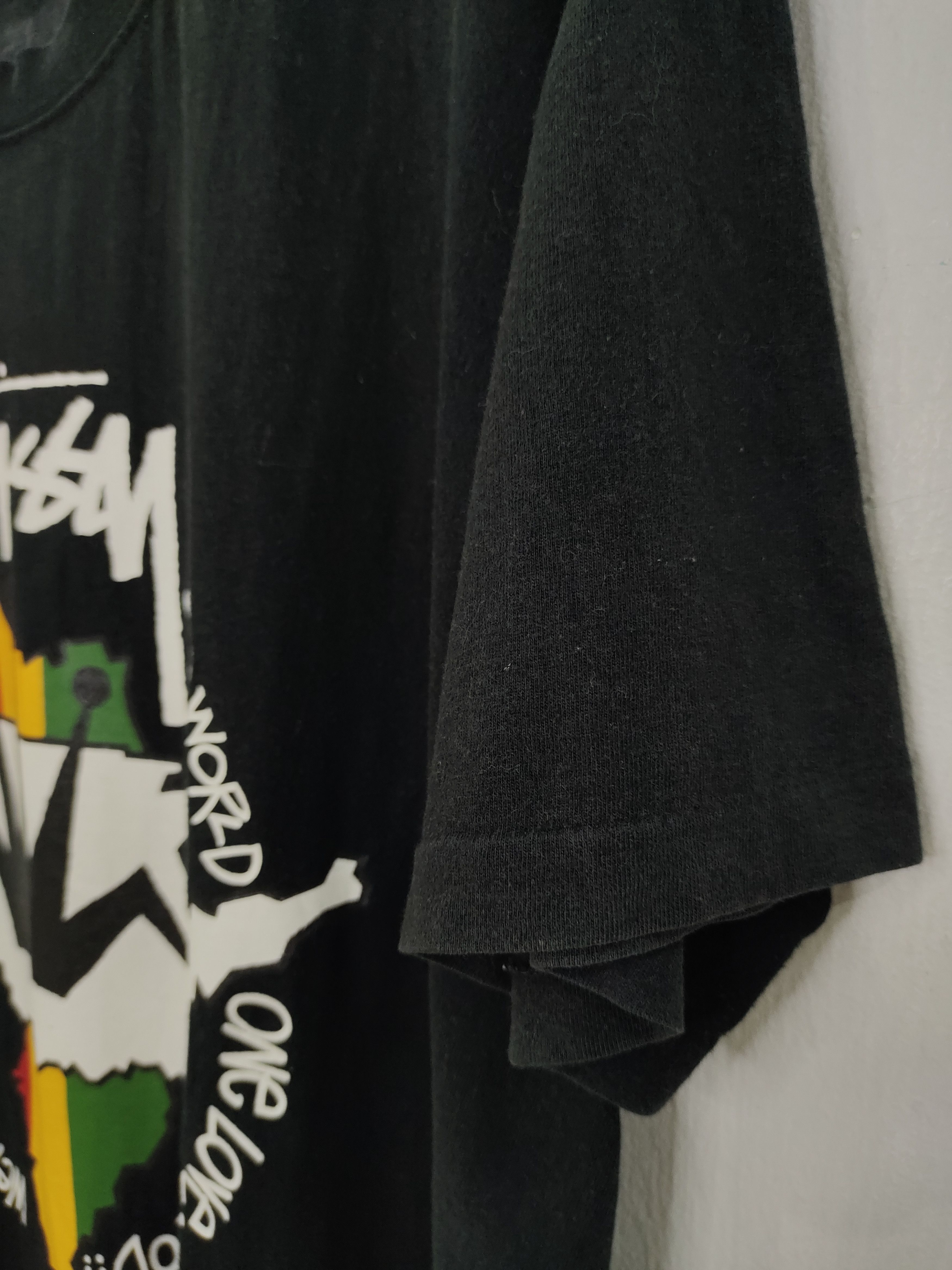 Stussy × Vintage Vintage Stussy Feelin Irie Rasta Crown Tee Size US L / EU 52-54 / 3 - 4 Thumbnail