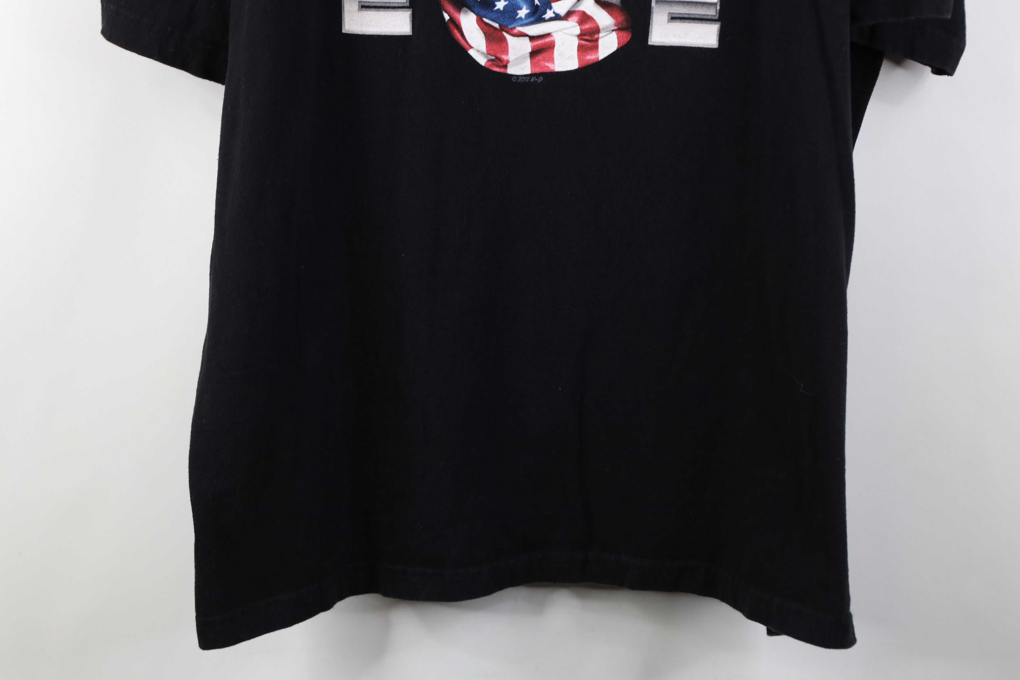 Harley Davidson Vintage Y2K Harley Davidson Flag Motorcycle T-Shirt USA Size US XXL / EU 58 / 5 - 3 Thumbnail