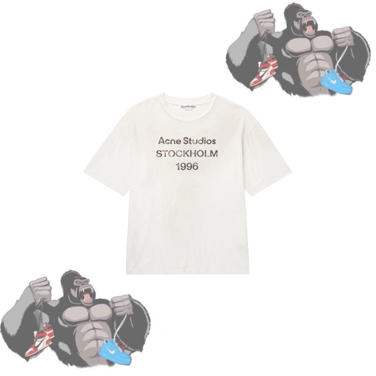 Acne Studios Acne Studios Logo-Print Tee Size US L / EU 52-54 / 3 - 1 Thumbnail
