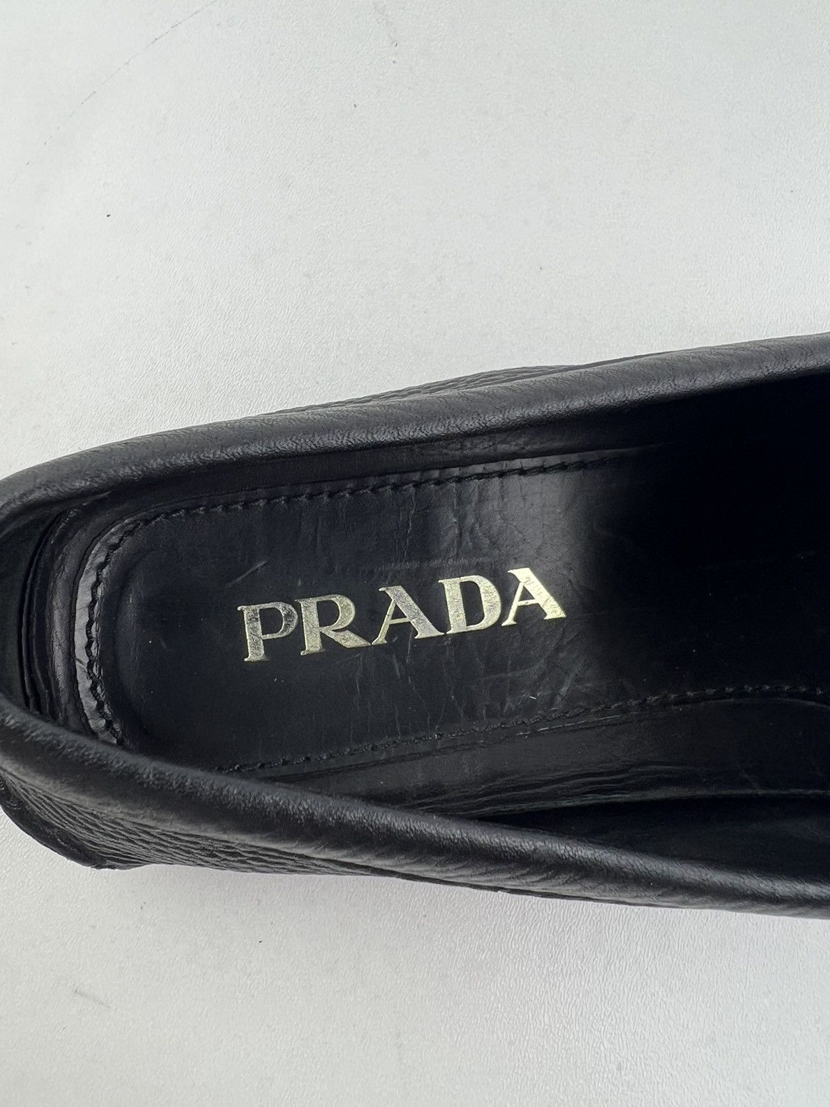 Prada PRADA Loafers Penny Leather Shoes SAFFIANO Black Men's Size US 8 / EU 41 - 19 Thumbnail
