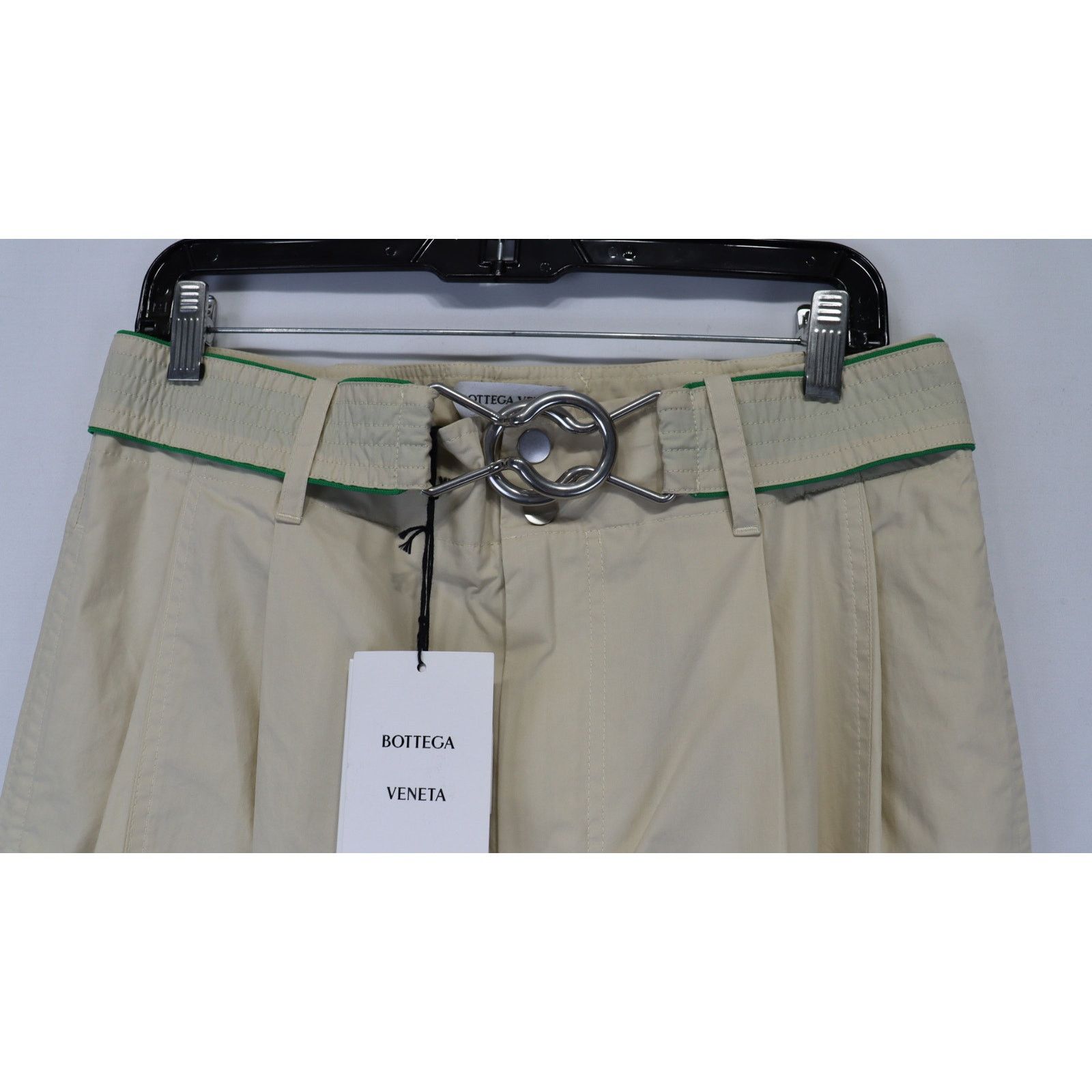 Bottega Veneta o1rshd1 Organic Frosted Poplin Trousers in Beige Size US 32 / EU 48 - 5 Thumbnail