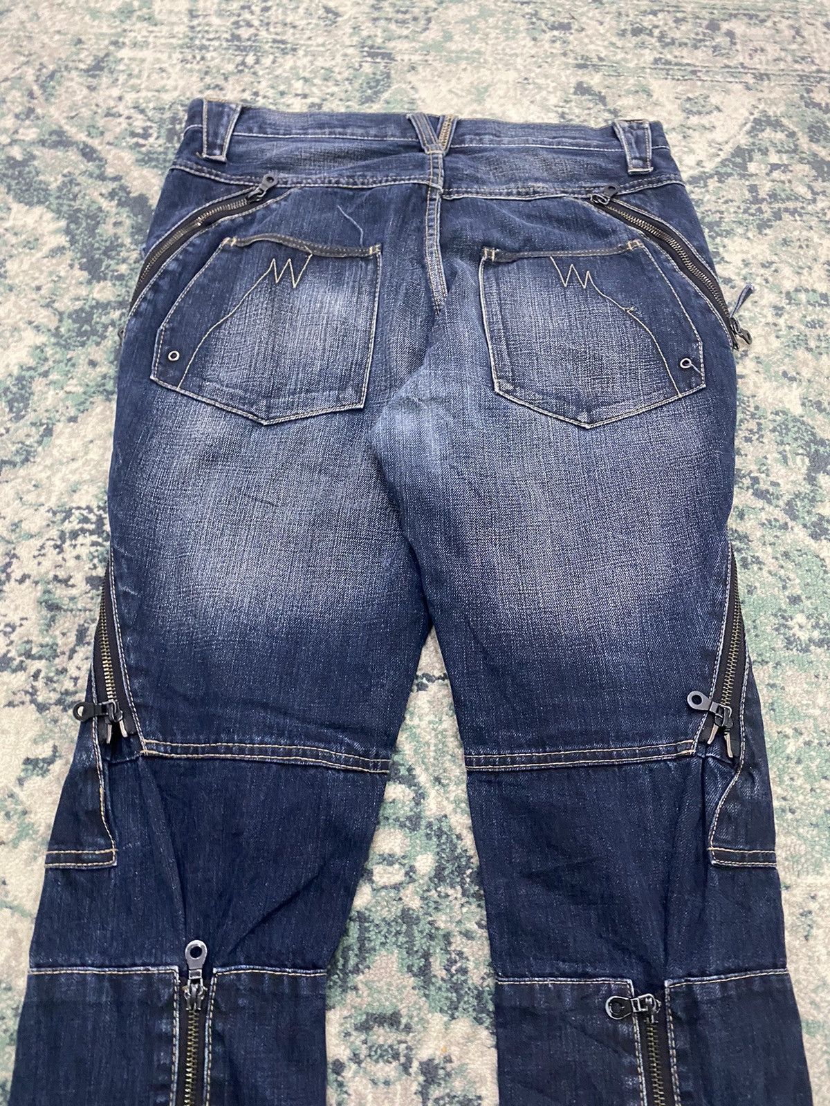 PPFM PPFM Multizipper Double Pocket Tactical Bondage Denim Pant Size US 32 / EU 48 - 23 Thumbnail