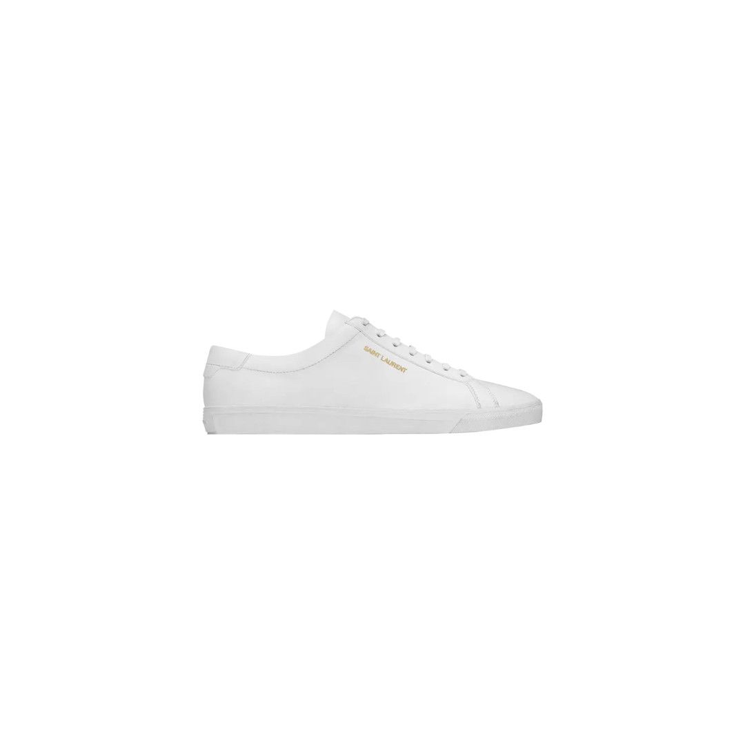 Saint Laurent Paris oc11z1125 Andy Sneakers in Leather in White Size US 15 / EU 48 - 1 Preview