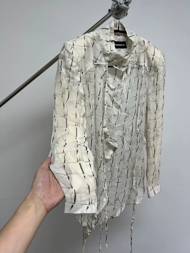 Ann Demeulemeester Ann demeulemeester Plaid Cross Button Shoulder Pad Ribbon Size XS / US 0-2 / IT 36-38 - 5 Thumbnail