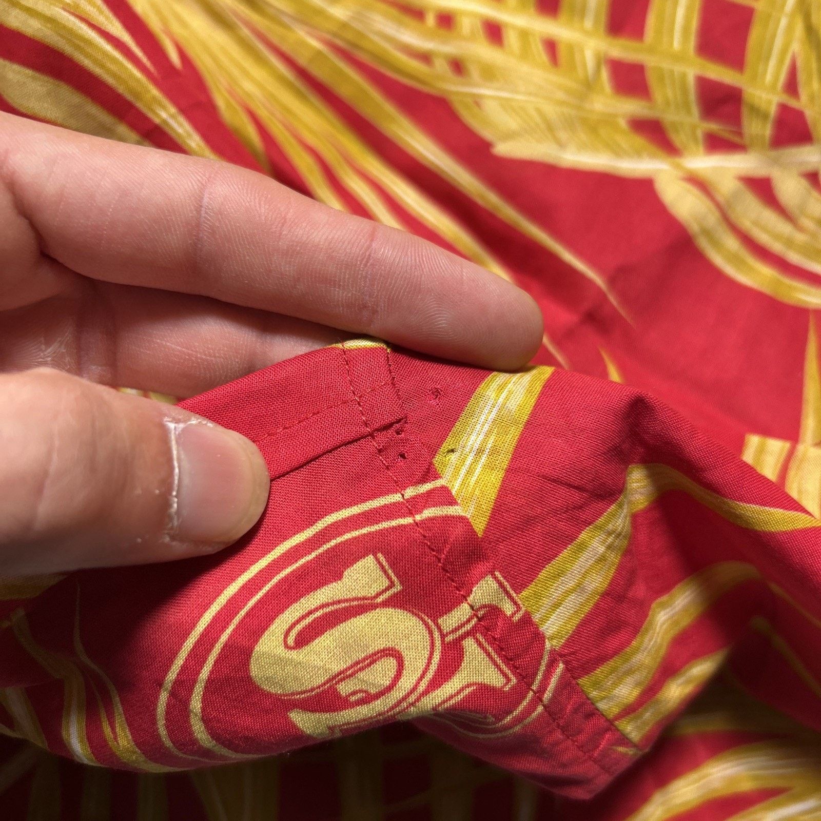 NFL NFL Team 49ers Hawaiian Button Up Shirt Mens Medium Floral Size US M / EU 48-50 / 2 - 9 Thumbnail