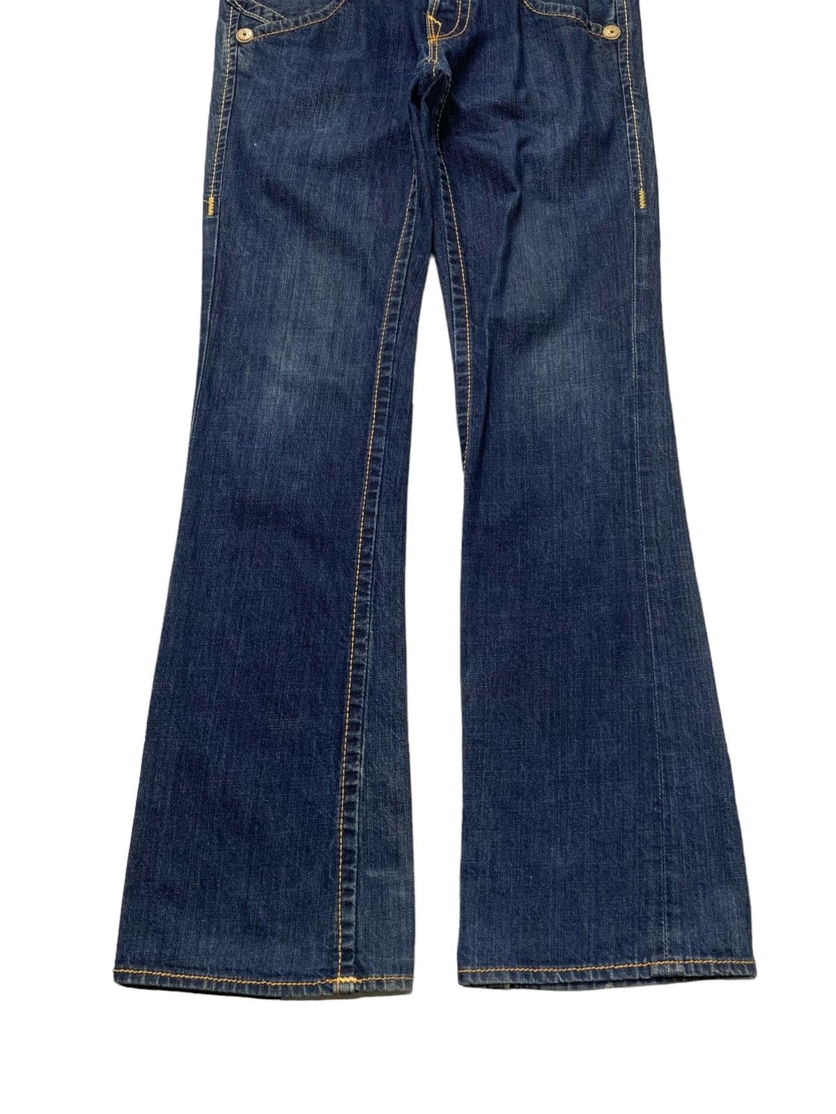Ed Hardy × True Religion True Religion Joey Herritage Big Stitch Flared Raw Jeans Size US 32 / EU 48 - 5 Thumbnail
