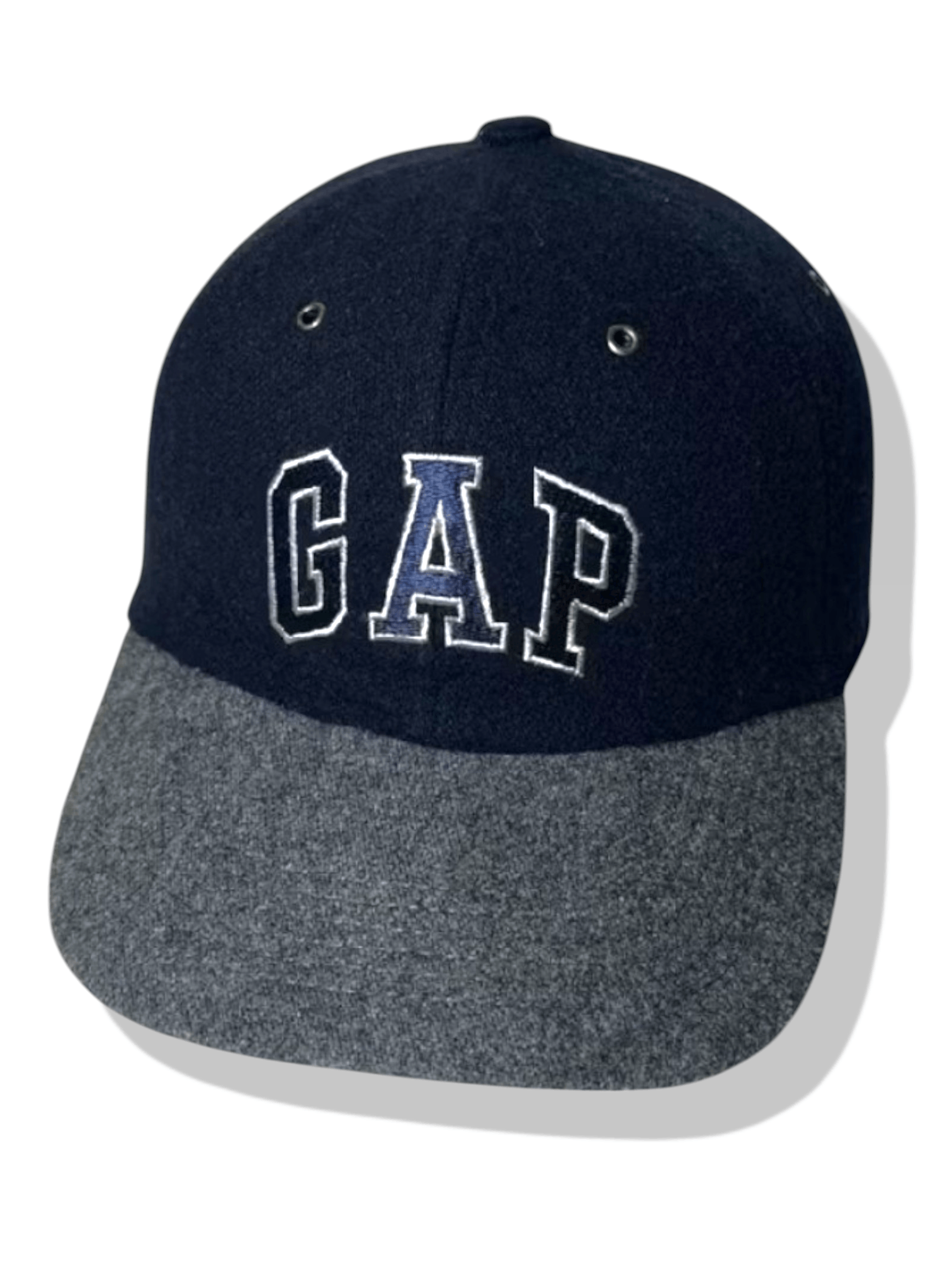 Gap Vintage GAP Spellout Logo Baseball Cap OSFA Wool Blend Size ONE SIZE - 1 Thumbnail