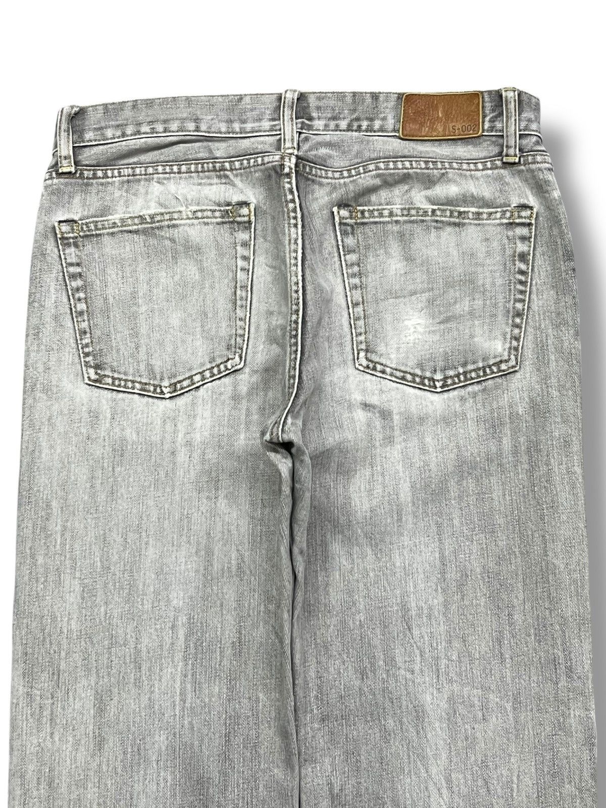 Uniqlo Vintage Uniqlo S-002 Japan - Faded Grey Wash Jeans Size US 33 - 5 Thumbnail