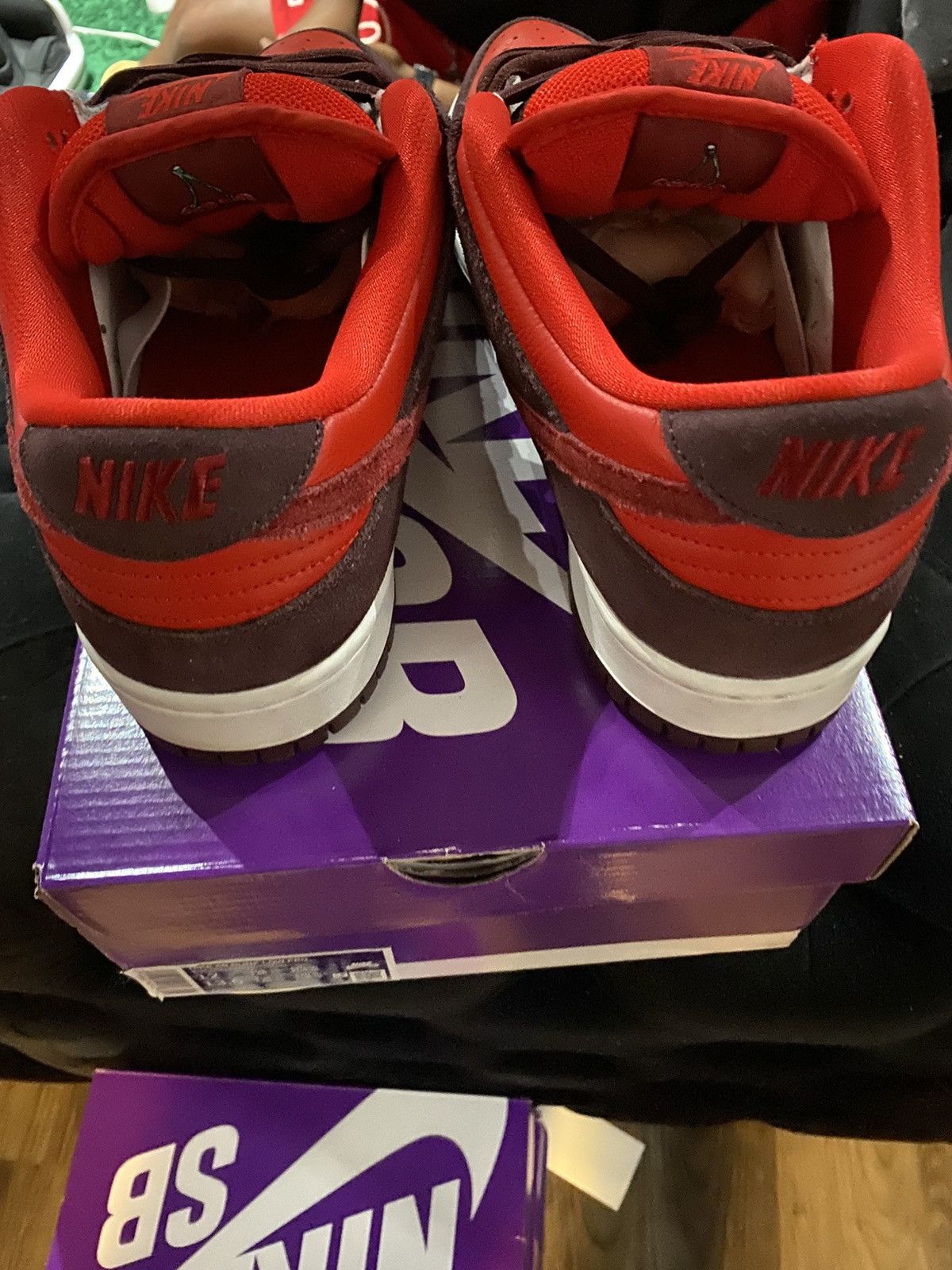 Nike Dunk SB Low Fruity Pack Cherry DM0807-600 Men SZ 12 Used Size US 12 / EU 45 - 5 Thumbnail