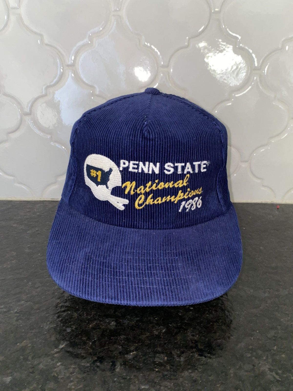 Other Vintage 1986 Penn state national champs corduroy snapback Size ONE SIZE - 1 Thumbnail