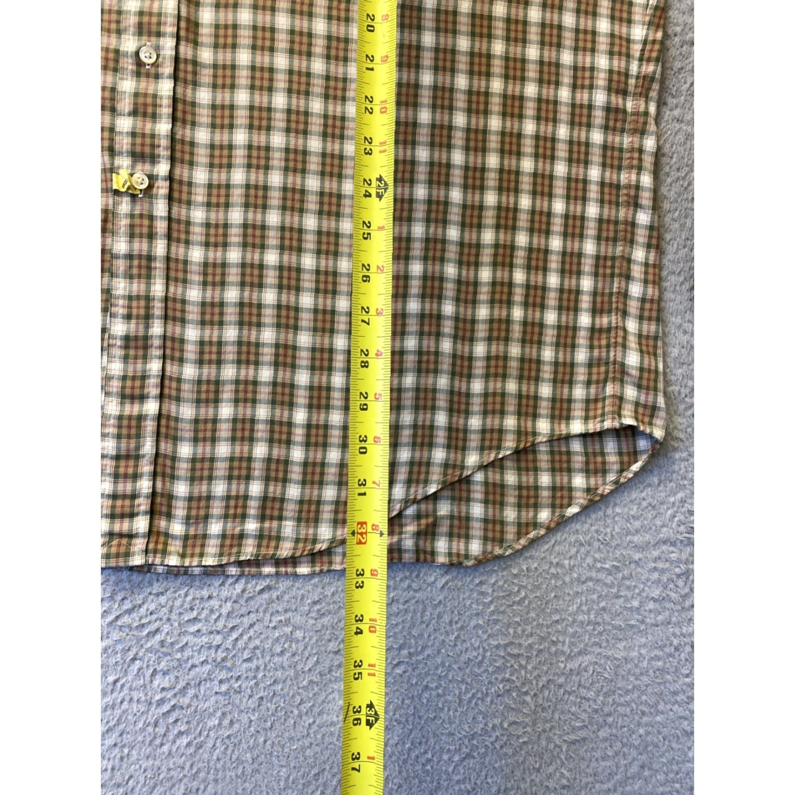 Polo Ralph Lauren POLO RALPH LAUREN Shirt Mens Classic Button-Down Long Sleeve Plaid Multicolor Light 18 36/37 Slimming Casual All Seasons Polo Pony Logo Button-Up Size US XXL / EU 58 / 5 - 7 Thumbnail