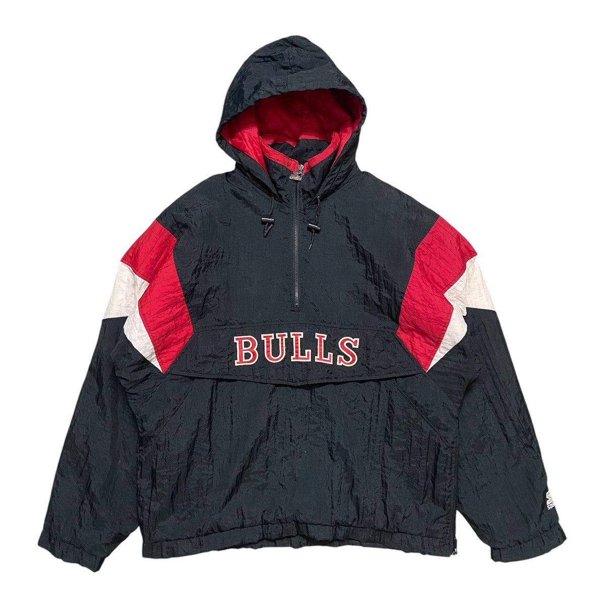 NBA × Starter Vintage 90s Starter Chicago Bulls Anorak Jacket Size US L / EU 52-54 / 3 - 1 Thumbnail