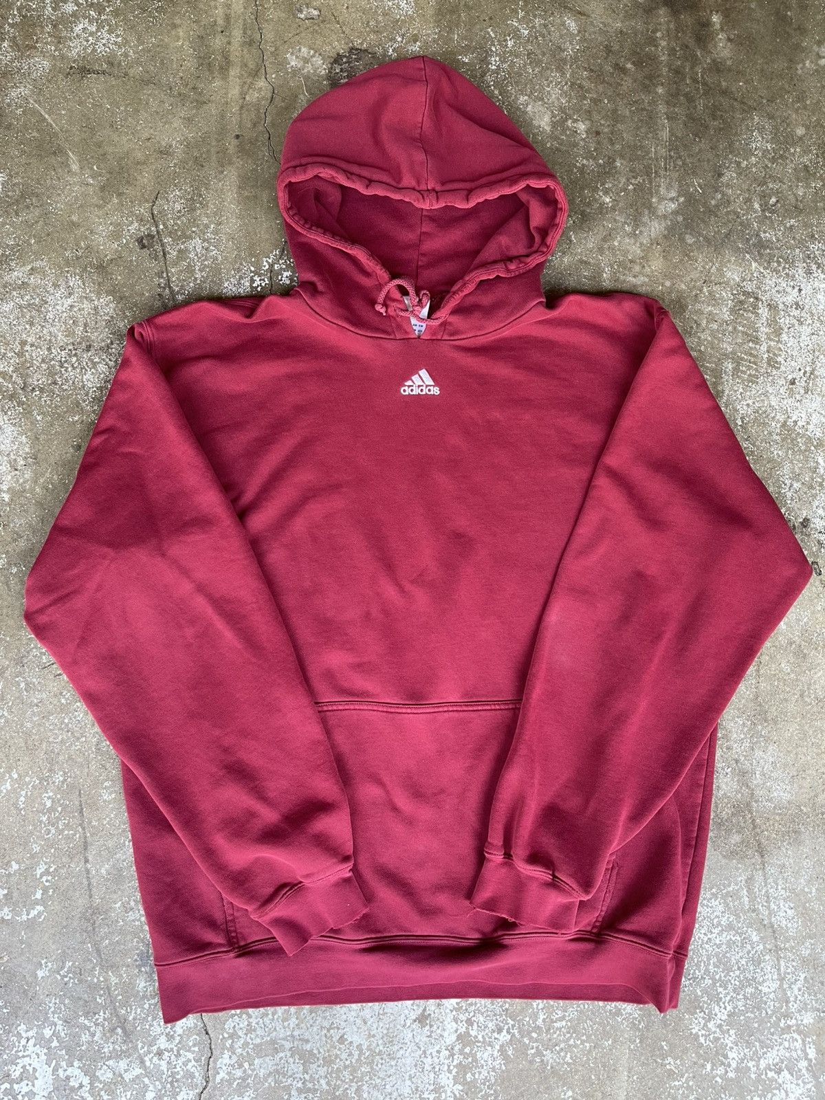 Adidas Vintage 90s Adidas Center Logo Hoodie Size US XL / EU 56 / 4 - 2 Thumbnail