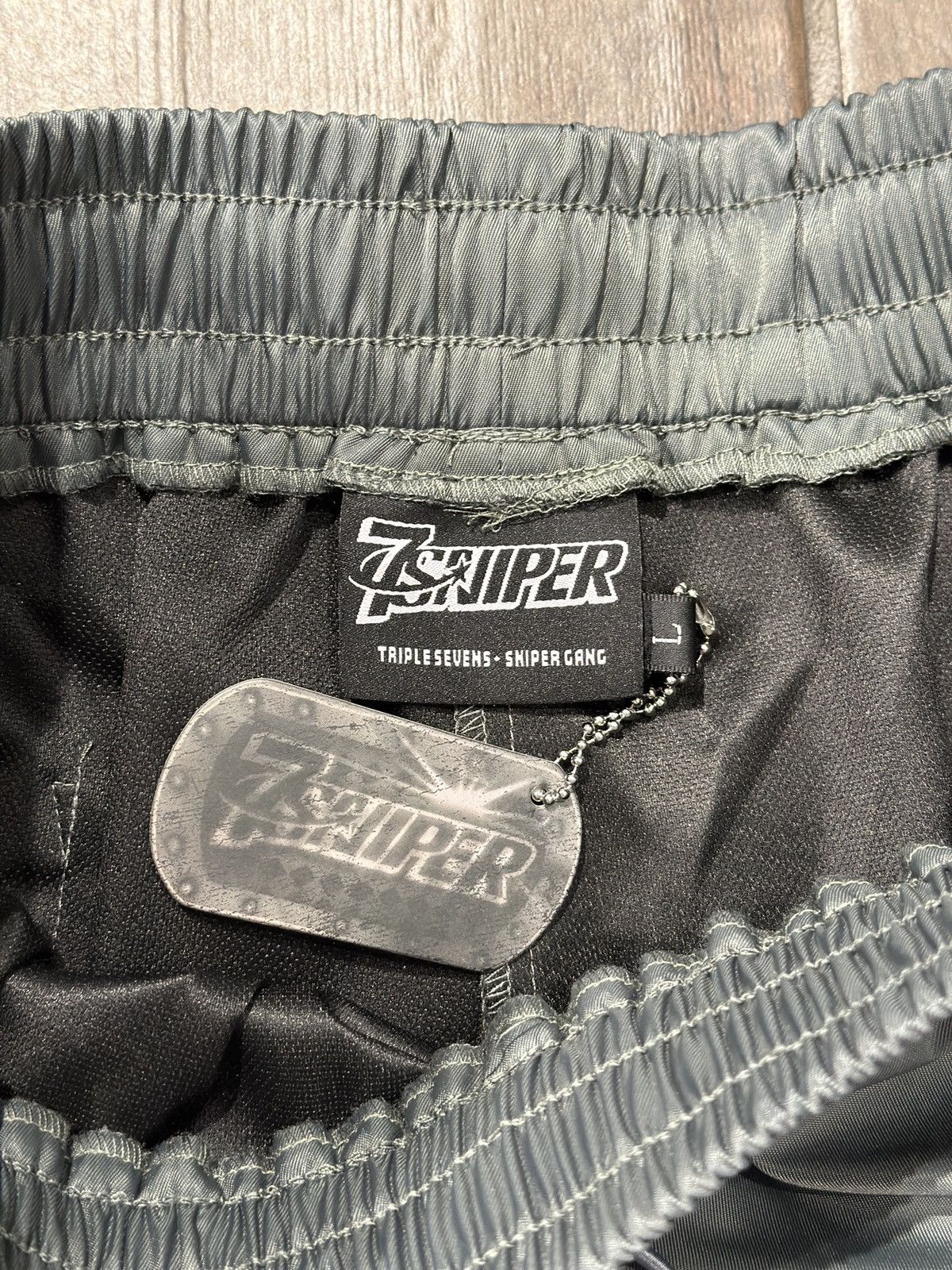 TRIPLE SEVENS TRIPLE SEVENS X SNIPER GANG 7SNIPER NYLON SHORTS GREY Size US 38 / EU 54 - 3 Thumbnail