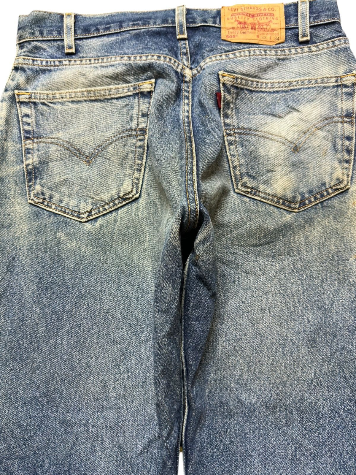 Levi's Vintage Clothing Vintage Levi’s 505 Mudwash Ripped Distressed Denim Size US 32 / EU 48 - 5 Thumbnail