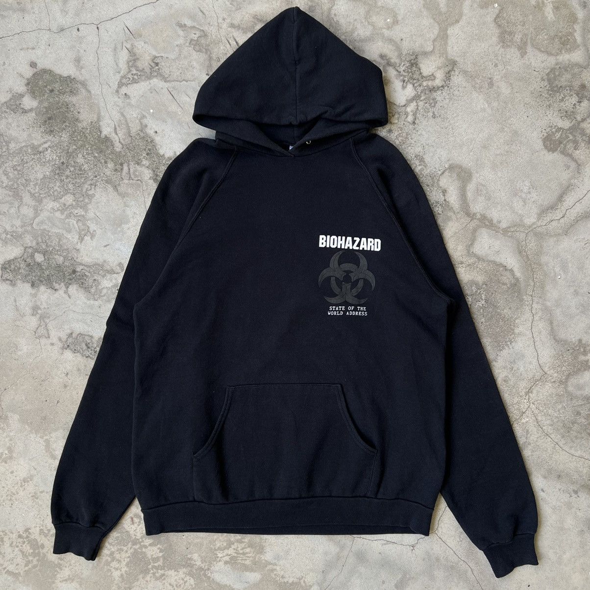 Band Tees Vintage 90s Biohazard State of the world address 1994 hooded Size US XL / EU 56 / 4 - 1 Thumbnail