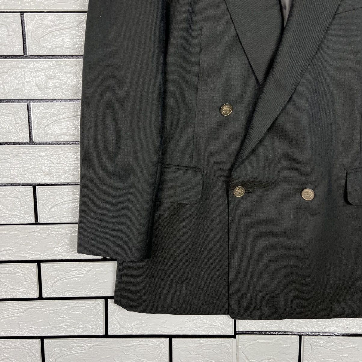 Burberry Vintage 90's BURBERRYS Wool & Mohair Blazer #4055-C184 Size 42R - 5 Thumbnail