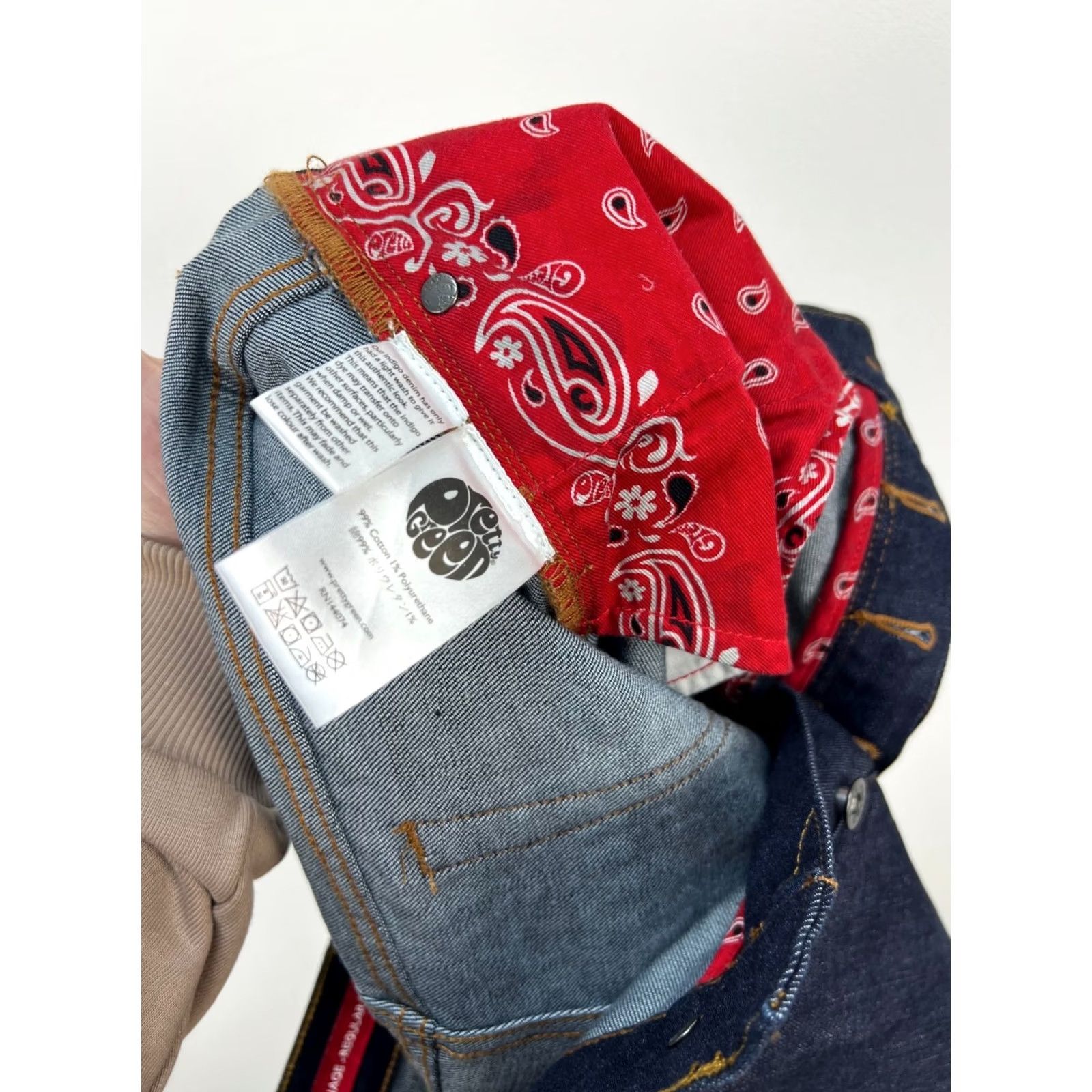 Pretty Green Pretty Green Jeans Men Indigo Denim 32x32 Burnage Regular Size Blue Shirt? Size US 32 / EU 48 - 4 Thumbnail