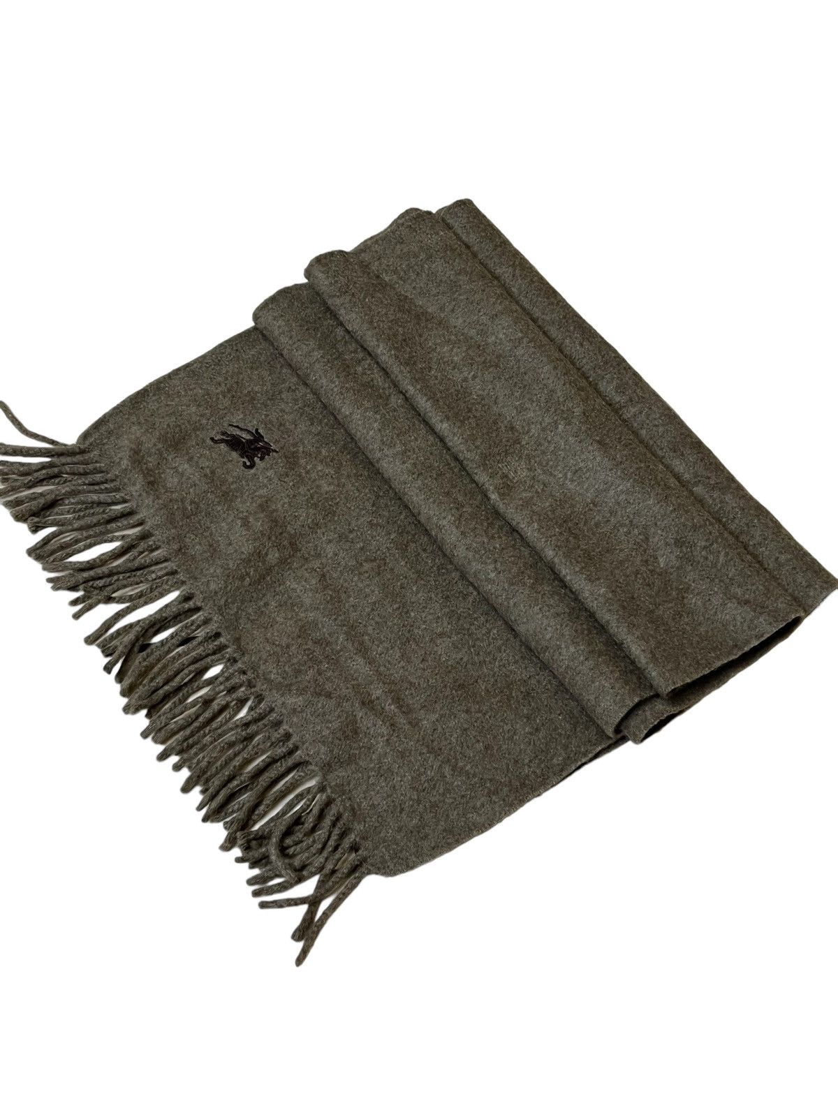 Burberry NICE🔥VINTAGE BURBERRYS PLAIN BROWN CASHMERE MUFLER/SCARF Size ONE SIZE - 2 Thumbnail