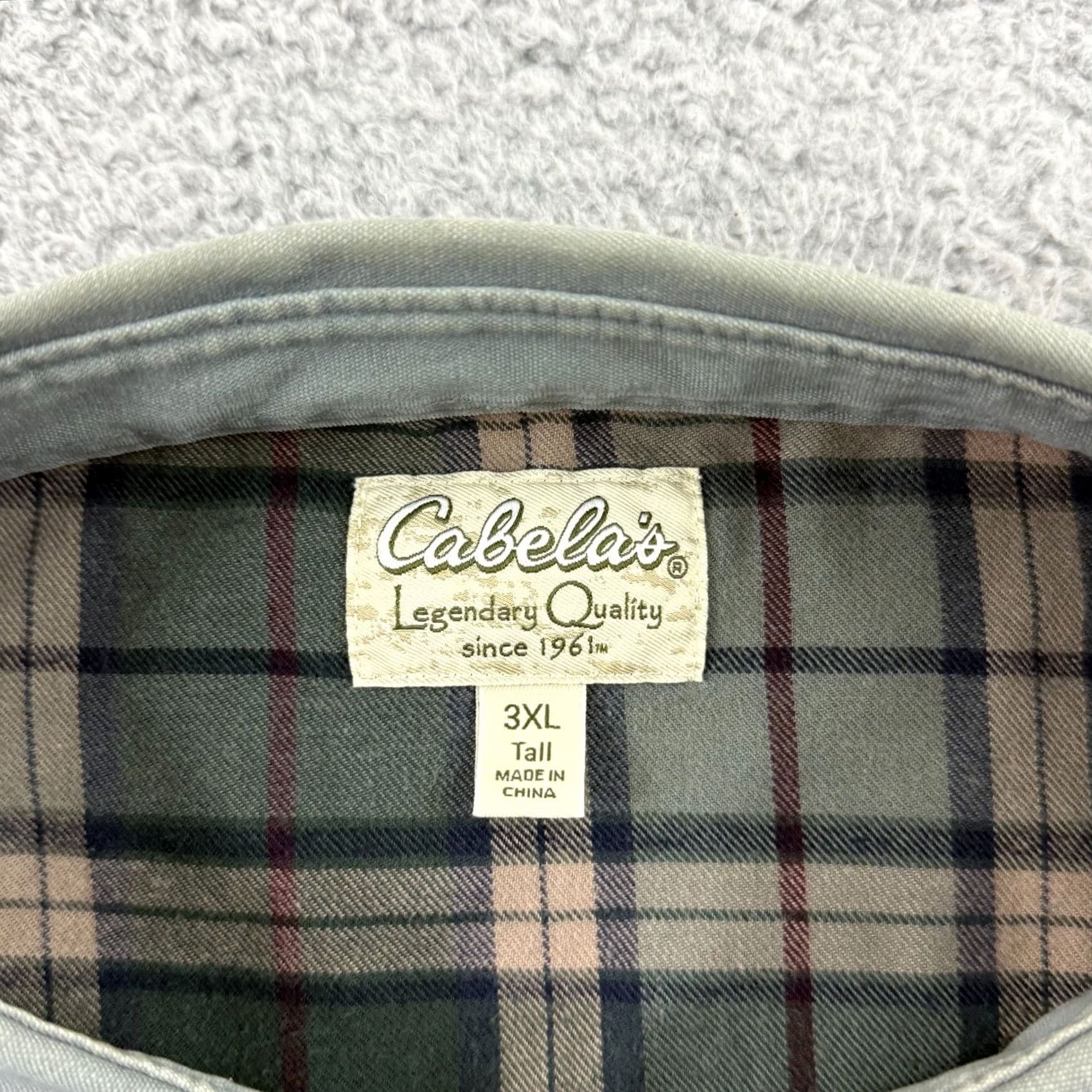 Vintage VINTAGE Cabela's Shacket Shirt 3XLT Long Sleeve Flannel Lined Button Up Pocket Heavy USA Blue Size US XXL / EU 58 / 5 - 7 Thumbnail
