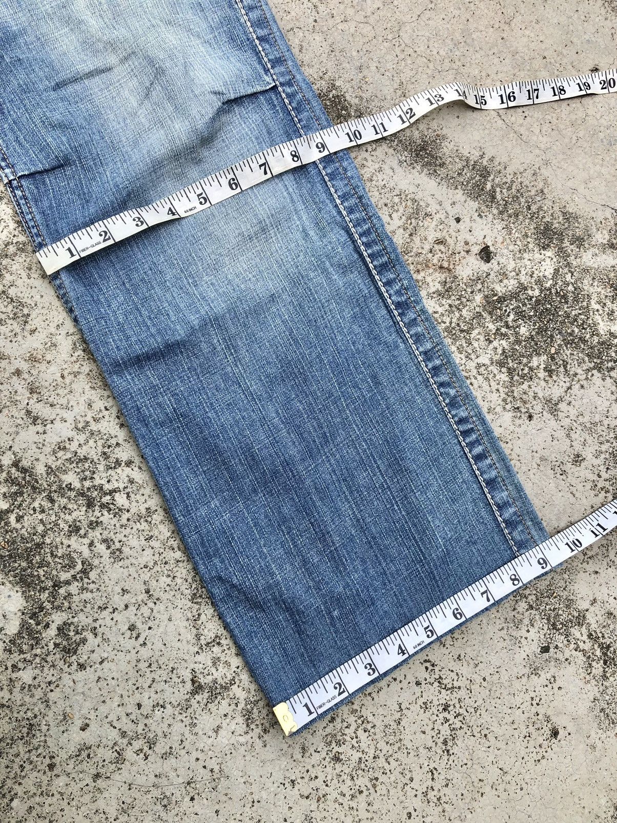Japanese Brand WIDE LEG JAPANESSEN BLUE WAY JEANS Size US 34 / EU 50 - 10 Thumbnail
