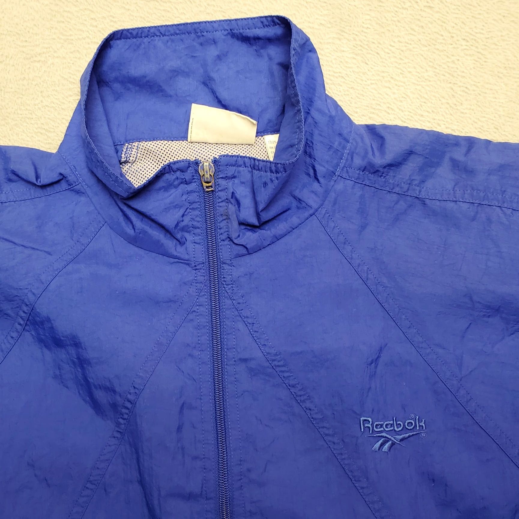 Reebok VINTAGE Reebok Jacket Men M Blue Full Zip Track Windbreaker Running Size US M / EU 48-50 / 2 - 4 Thumbnail