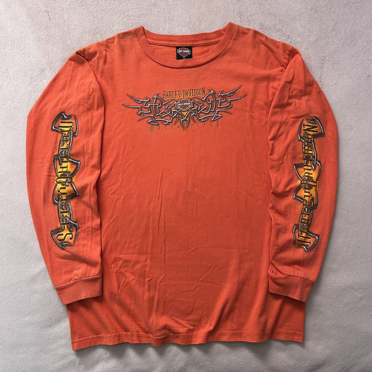 Harley Davidson Vintage 2000’s Harley Davidson Long Sleeve Graphic Tee Size US XL / EU 56 / 4 - 1 Thumbnail
