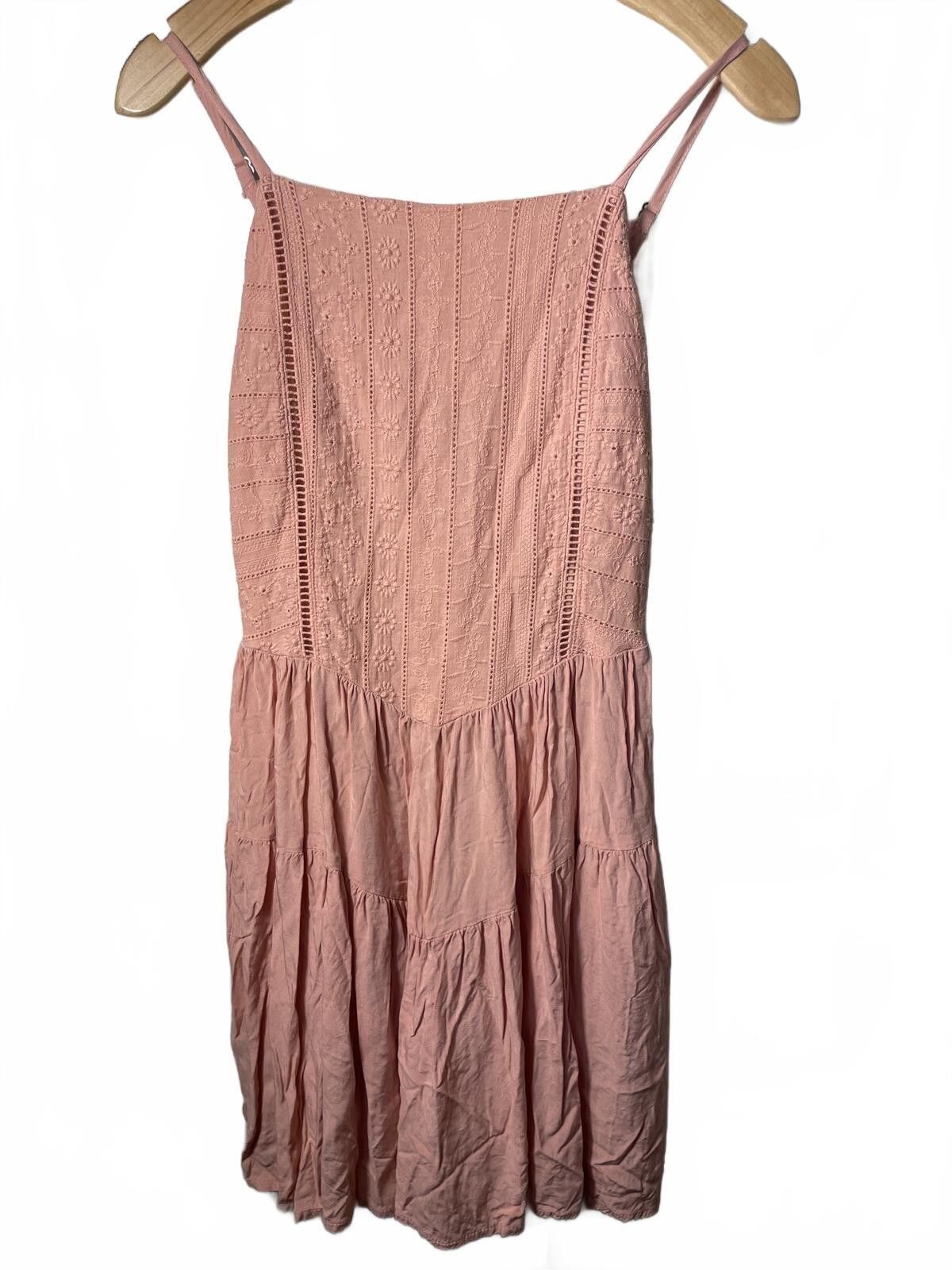 Other Wild Fable Embroidered Summer Dress Womens Small Pink Boho Size S / US 4 / IT 40 - 1 Thumbnail