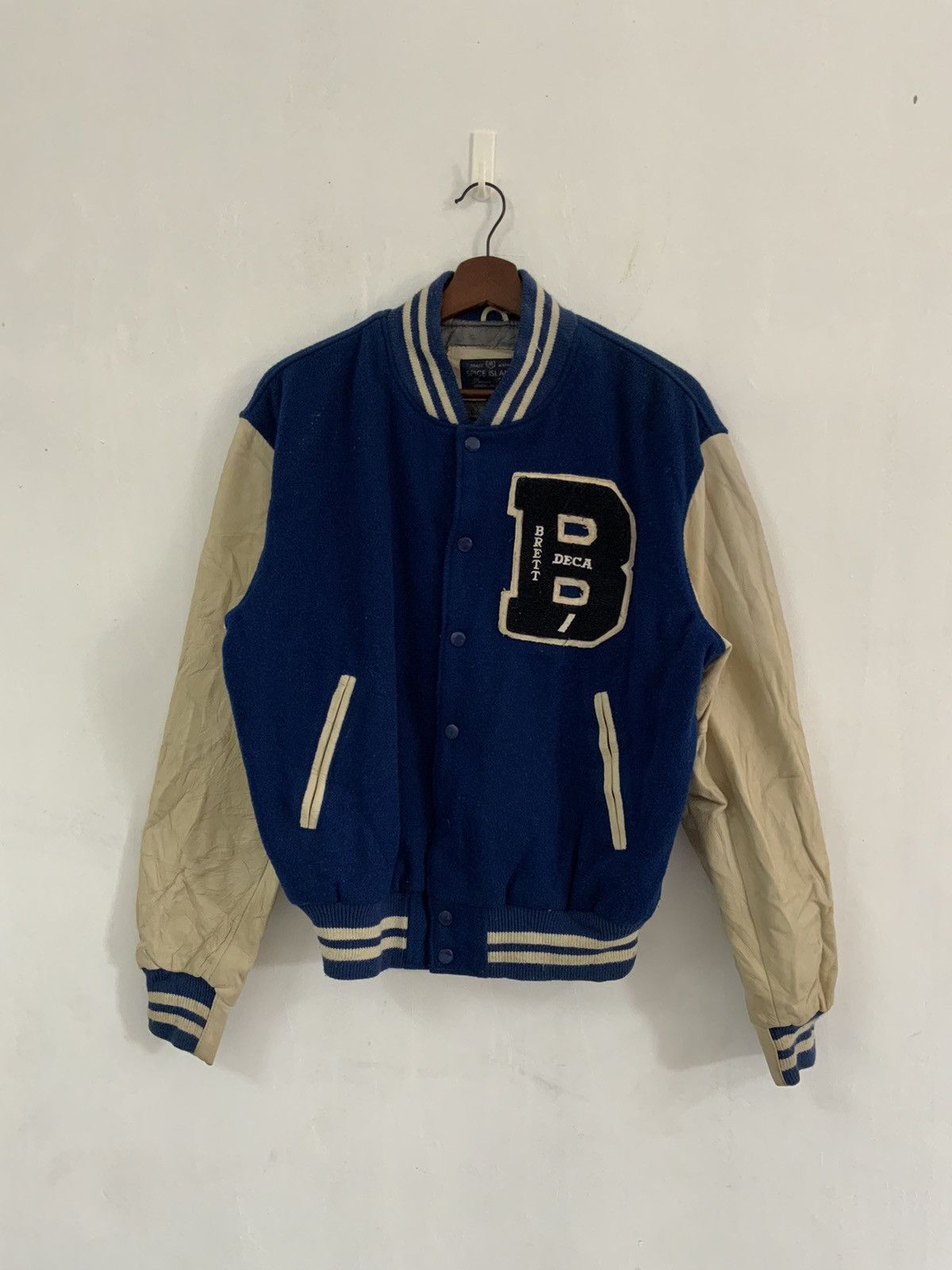 Avant Garde Berret Deca Spice Island Avant Garde Wool Varsity Jacket ...