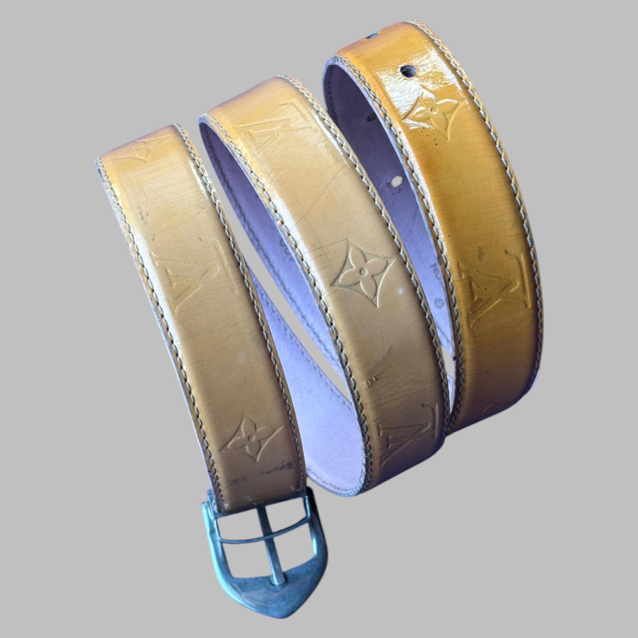 Louis Vuitton Louis Vuitton MM Monogram Vernis Boulevard Leather Belt Size ONE SIZE - 3 Thumbnail