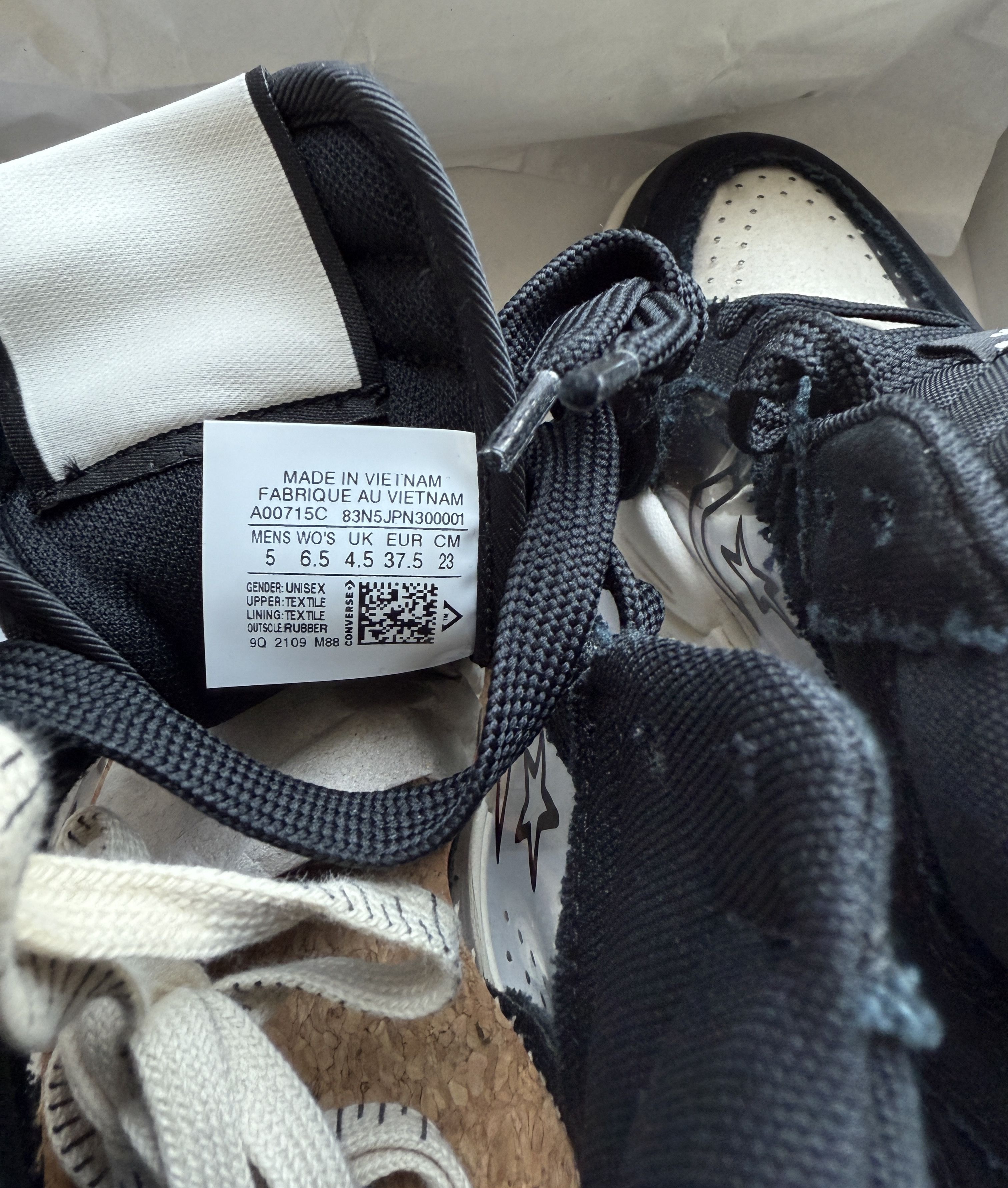 Converse × Joshua Vides NEW 5M/6.5W Converse Weapon CX HI VIDES A00715C sneakers Size US 6.5 / IT 36.5 - 4 Thumbnail