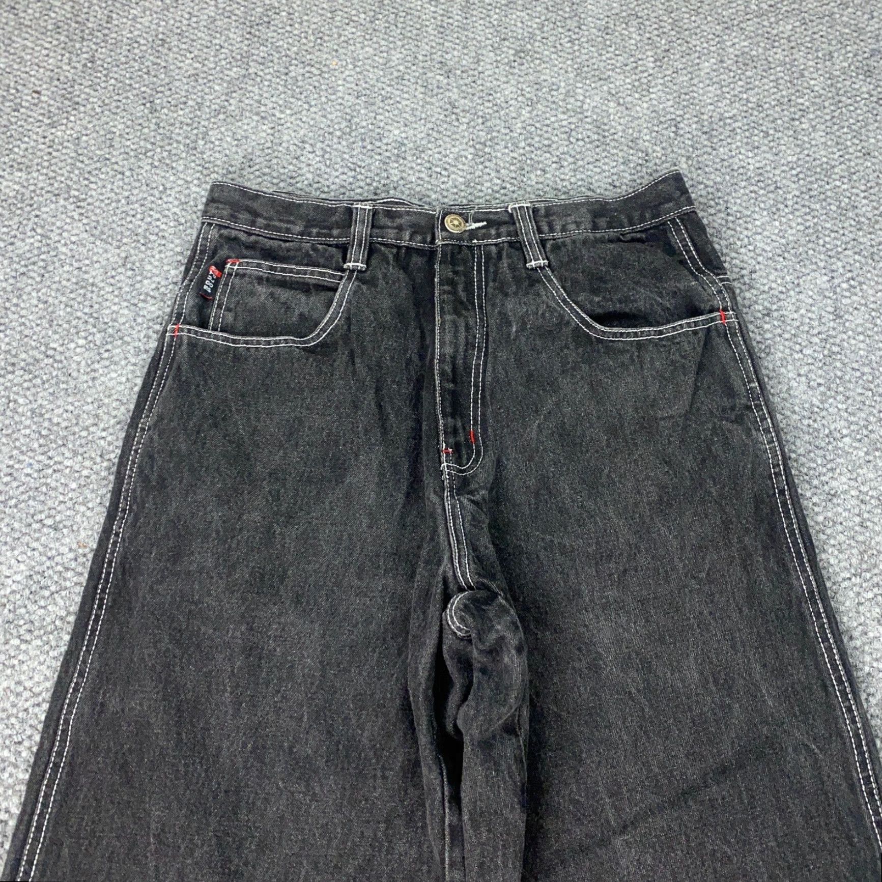 Southpole VINTAGE Southpole Jeans Mens Size 32 Regular Fit 30x30 Black Cotton Denim 90s Grunge Retro Skater Y2K Size US 32 / EU 48 - 2 Thumbnail