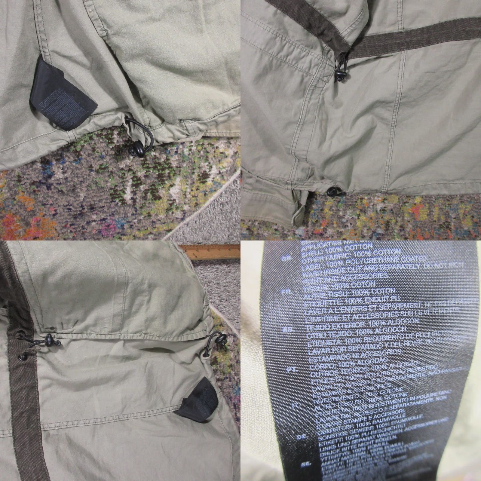 G-Star G-Star Cargo Jacket Womens 2XL Kaki Tan Military Epaulets Canvas Cotton Lightweight All Seasons Short Jacket Womens Size XXL / US 16-18 / IT 52-54 - 8 Thumbnail