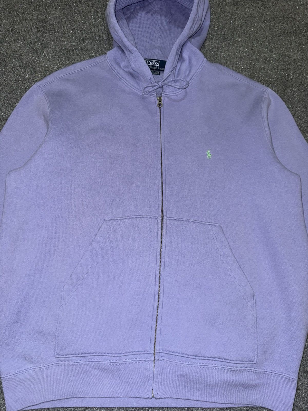 Polo Ralph Lauren Vintage Polo Ralph Lauren Light Purple Full Zip Hoodie Size US L / EU 52-54 / 3 - 2 Thumbnail