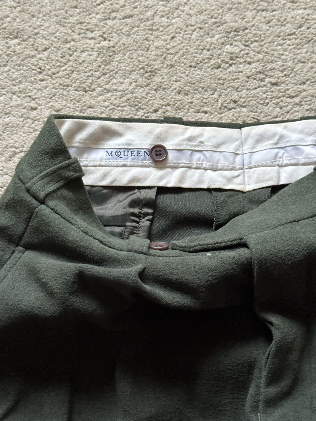 Alexander McQueen FW1996 Alexander Mcqueen “Dante” Cargo Moleskin Pant Size US 30 / EU 46 - 7 Thumbnail