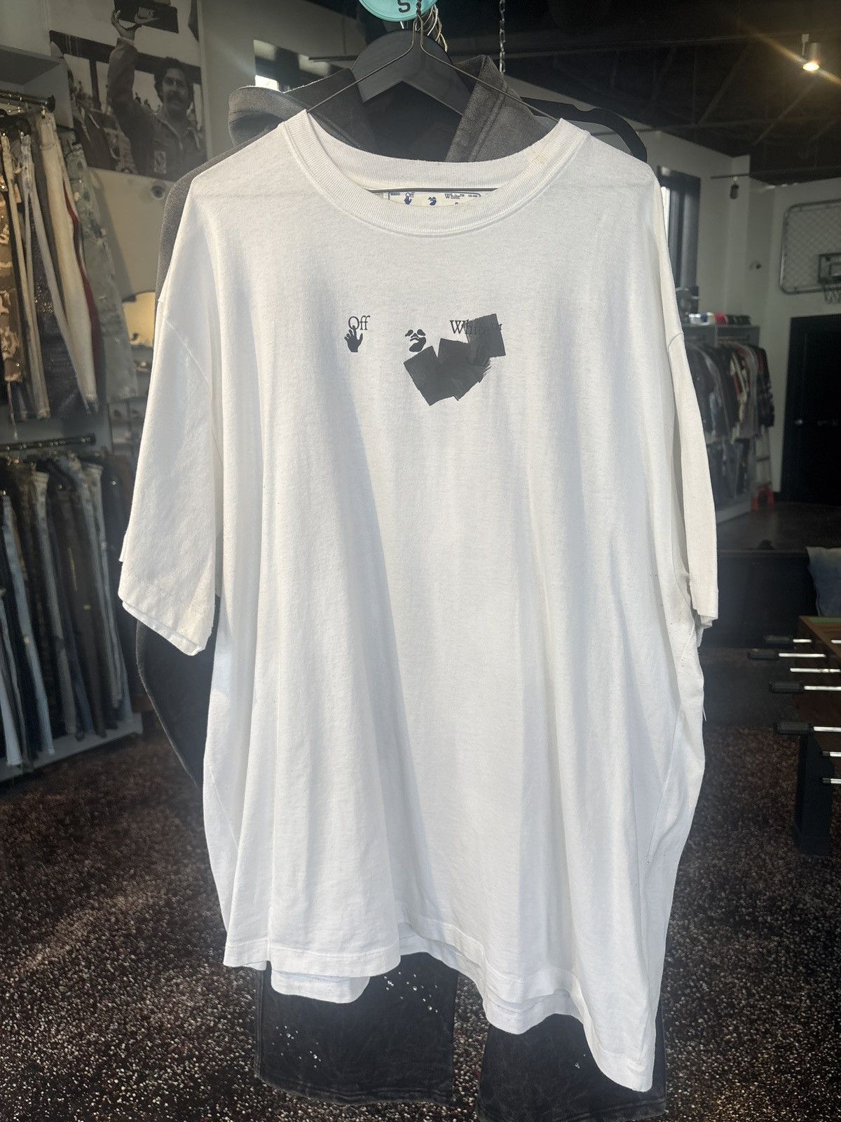 Off-White Off White Black Marker Tee Size US XXL / EU 58 / 5 - 1 Thumbnail