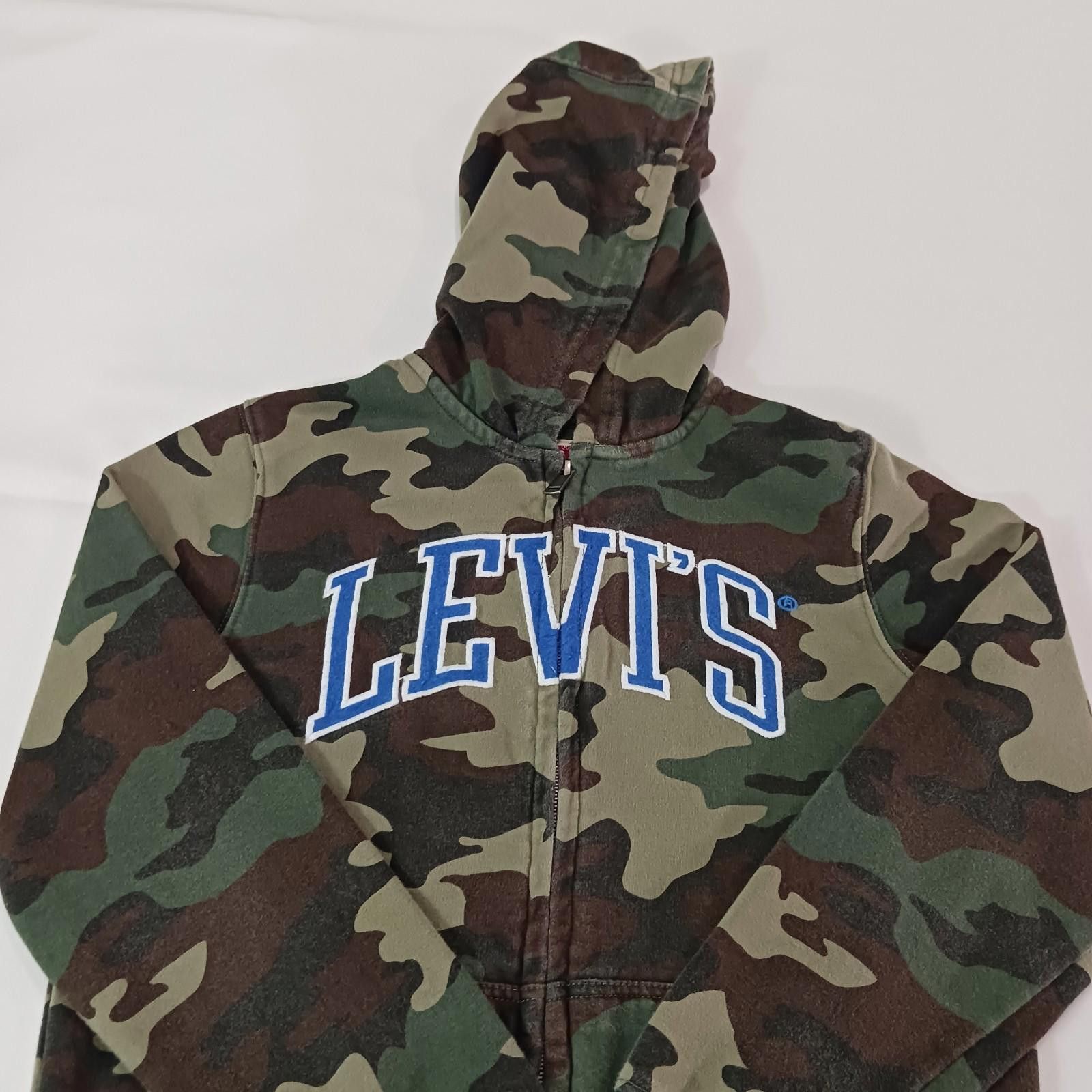Levi's Levi's RN#81917 Men's Green Camo Full Zip Hoodie Jacket M Size US M / EU 48-50 / 2 - 12 Thumbnail