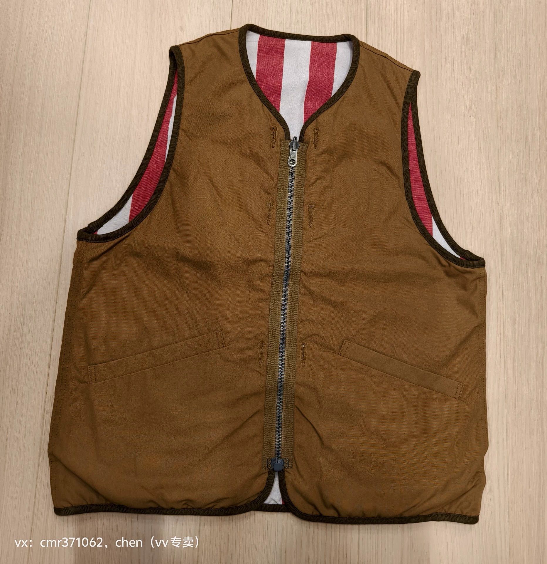 Visvim visvim 20aw iris liner vest GD Brown Cotton-Linen-Wool 3 Size US L / EU 52-54 / 3 - 1 Thumbnail