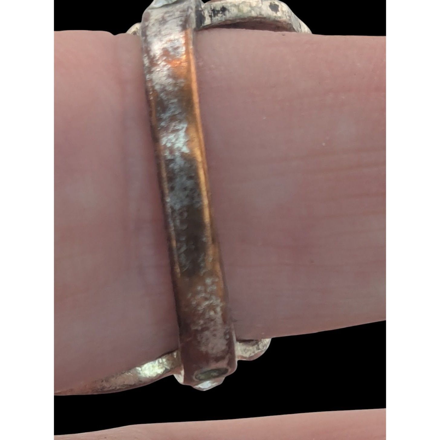Other Fairycore Elvish Fantasy Antiqued Silver Tone Leaf Ring With Size ONE SIZE - 4 Thumbnail