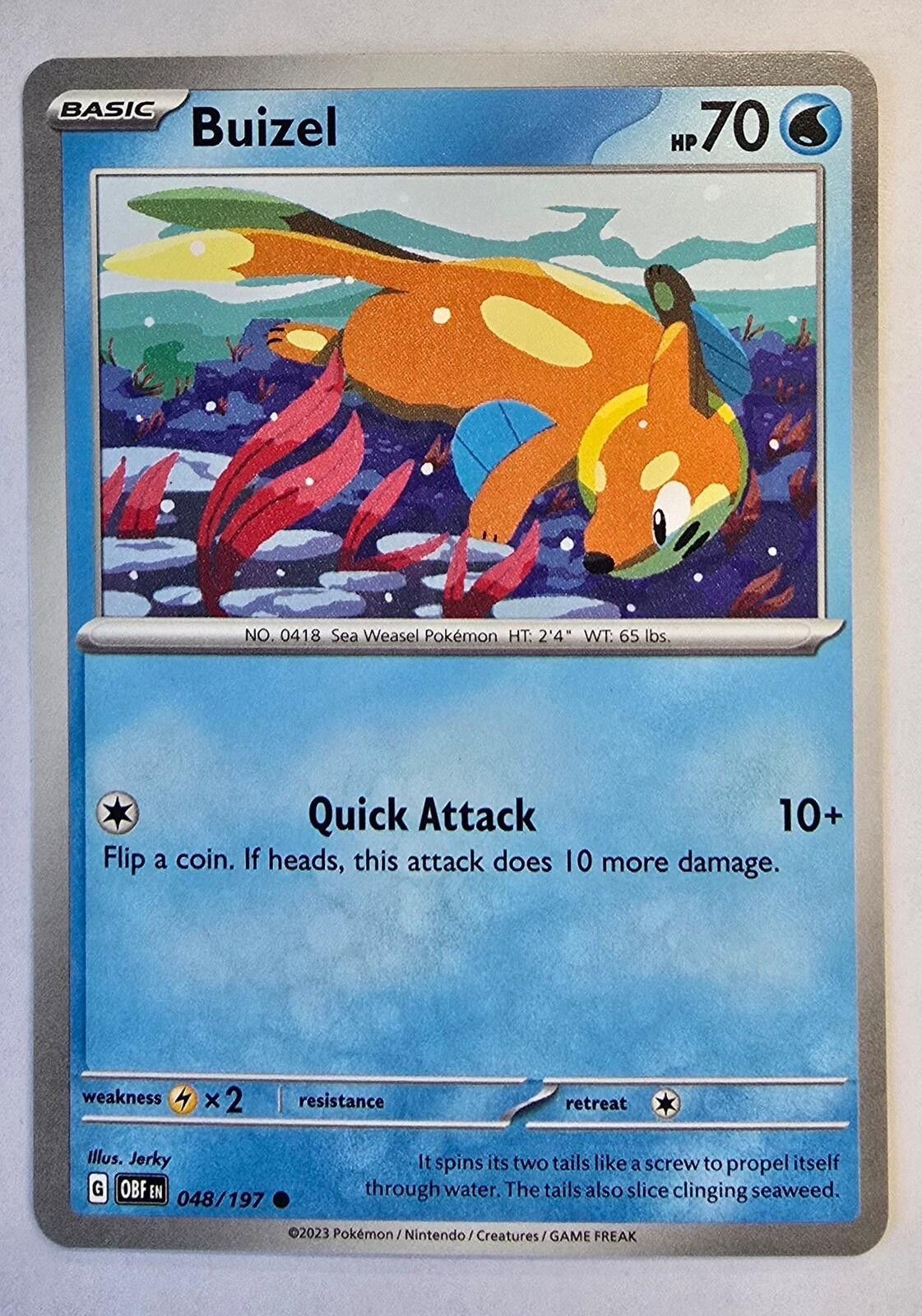 Pokemon Buizel Pokémon Scarlet & Violet: Obsidian Flames Size ONE SIZE - 1 Thumbnail