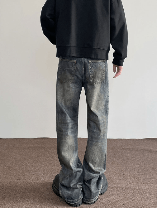 Japanese Brand × Vintage American retro dirtyfit washed distressed ink-splashed jeans Size US 32 / EU 48 - 4 Thumbnail