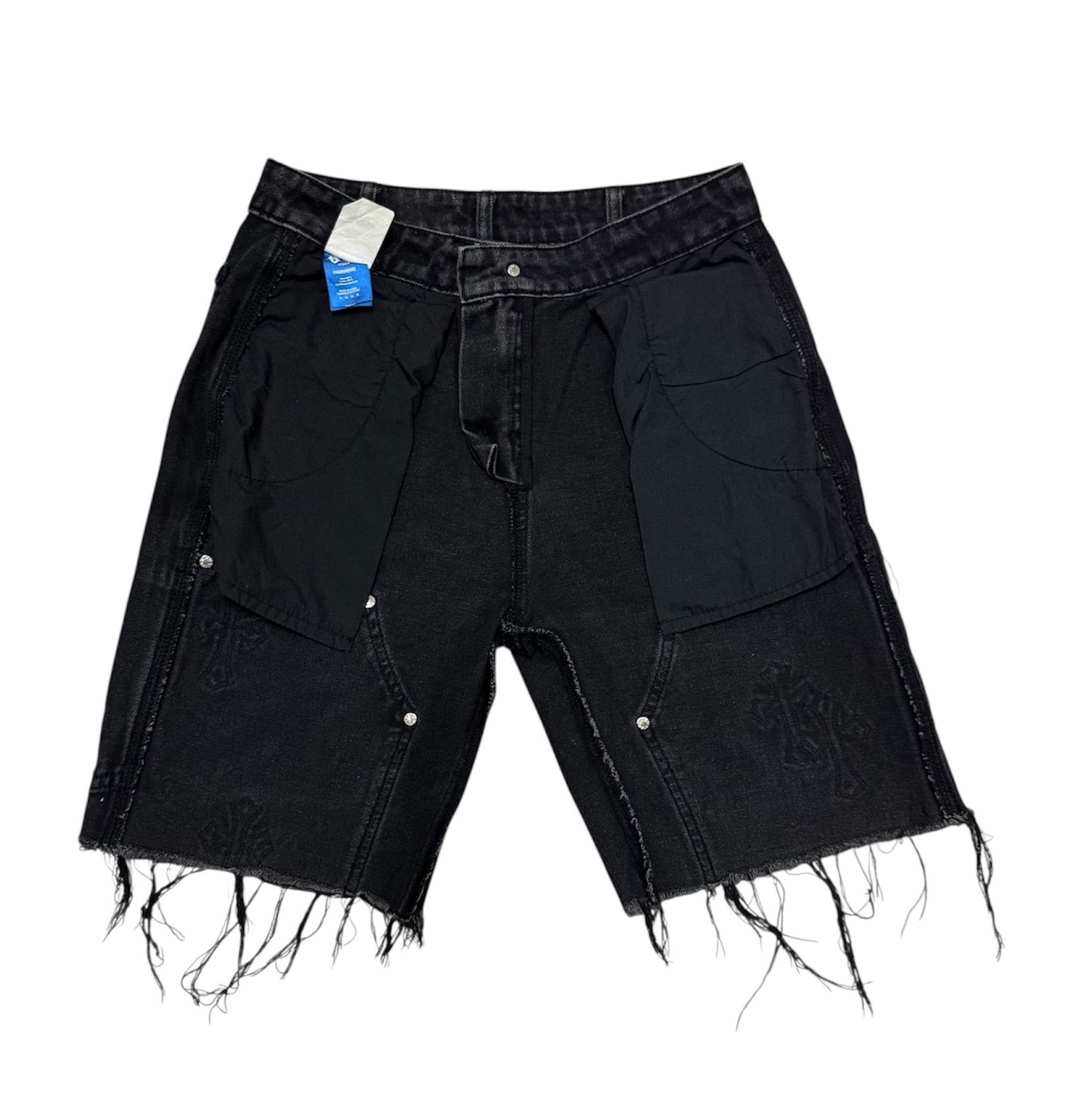 If Six Was Nine KB Cross Patches Chrome Hearts Style Shorts Carpenter Jeans Size US 29 - 10 Thumbnail
